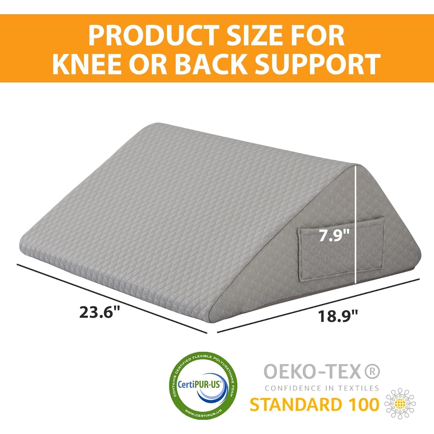 Almohada en Cuña para Rodillas Ruqmuis 60x48 cm Gris