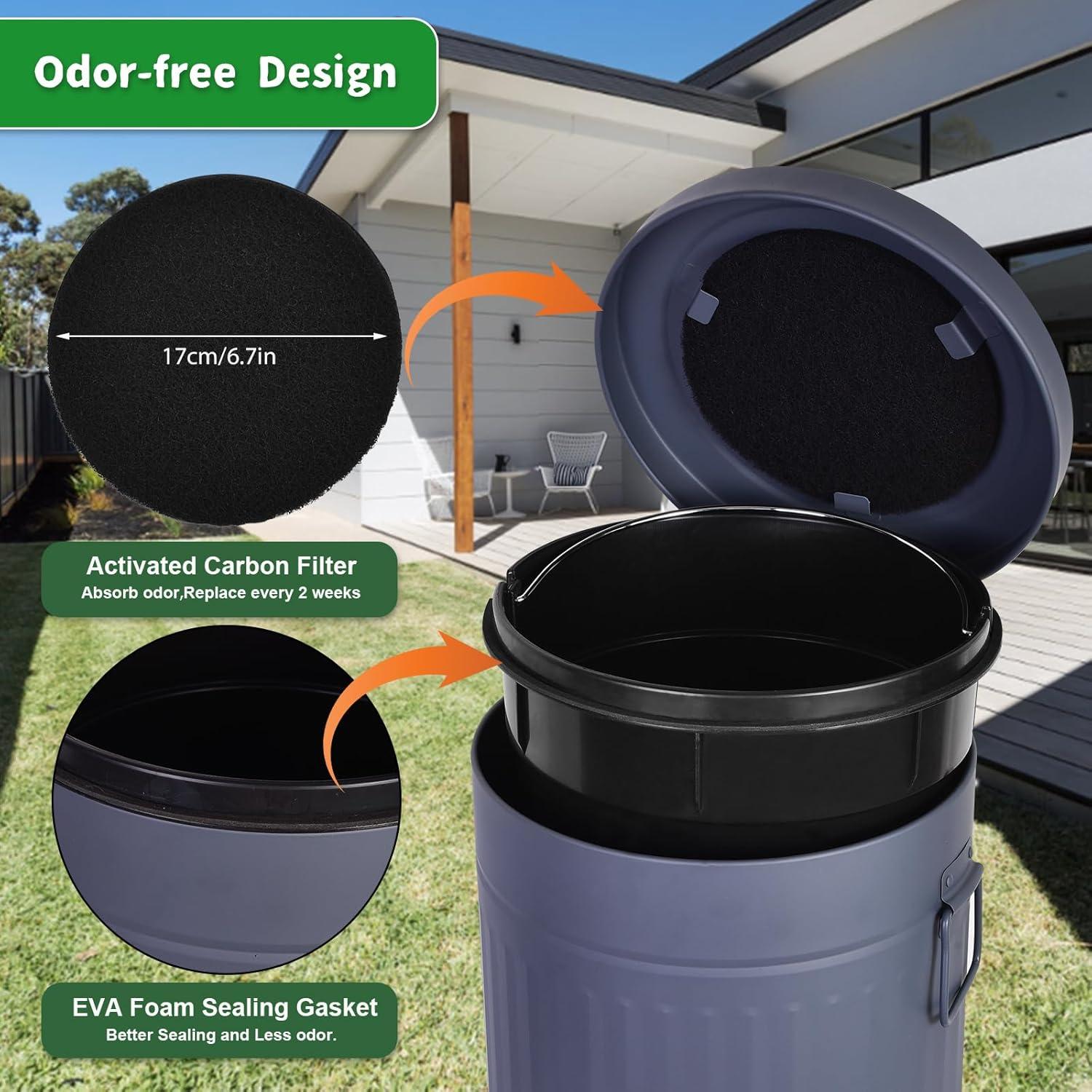 Cubo de Basura para Perros Umtiti 12L con Filtro y Bolsas