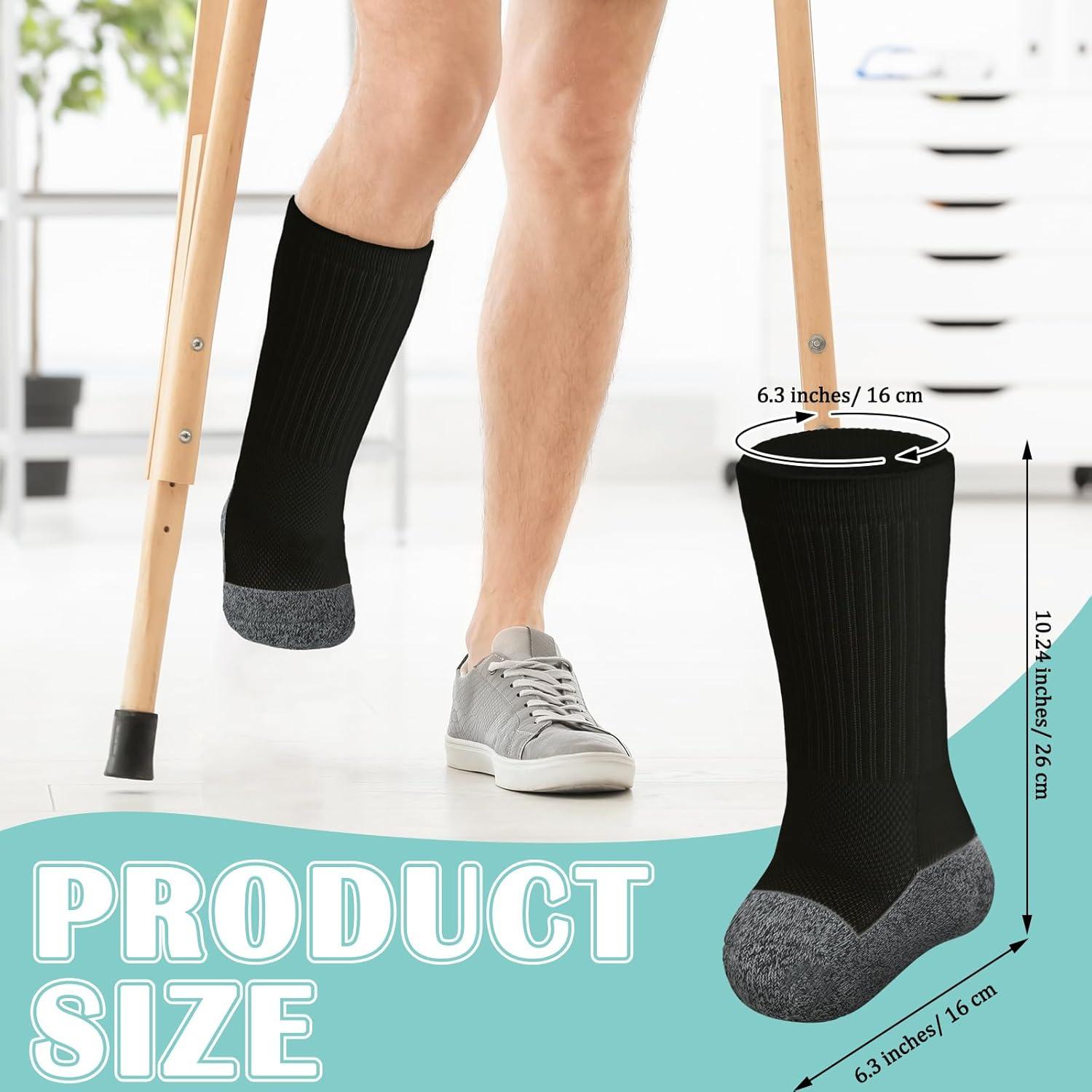 12 Calcetines Prostéticos Silicherry para Amputados Negros