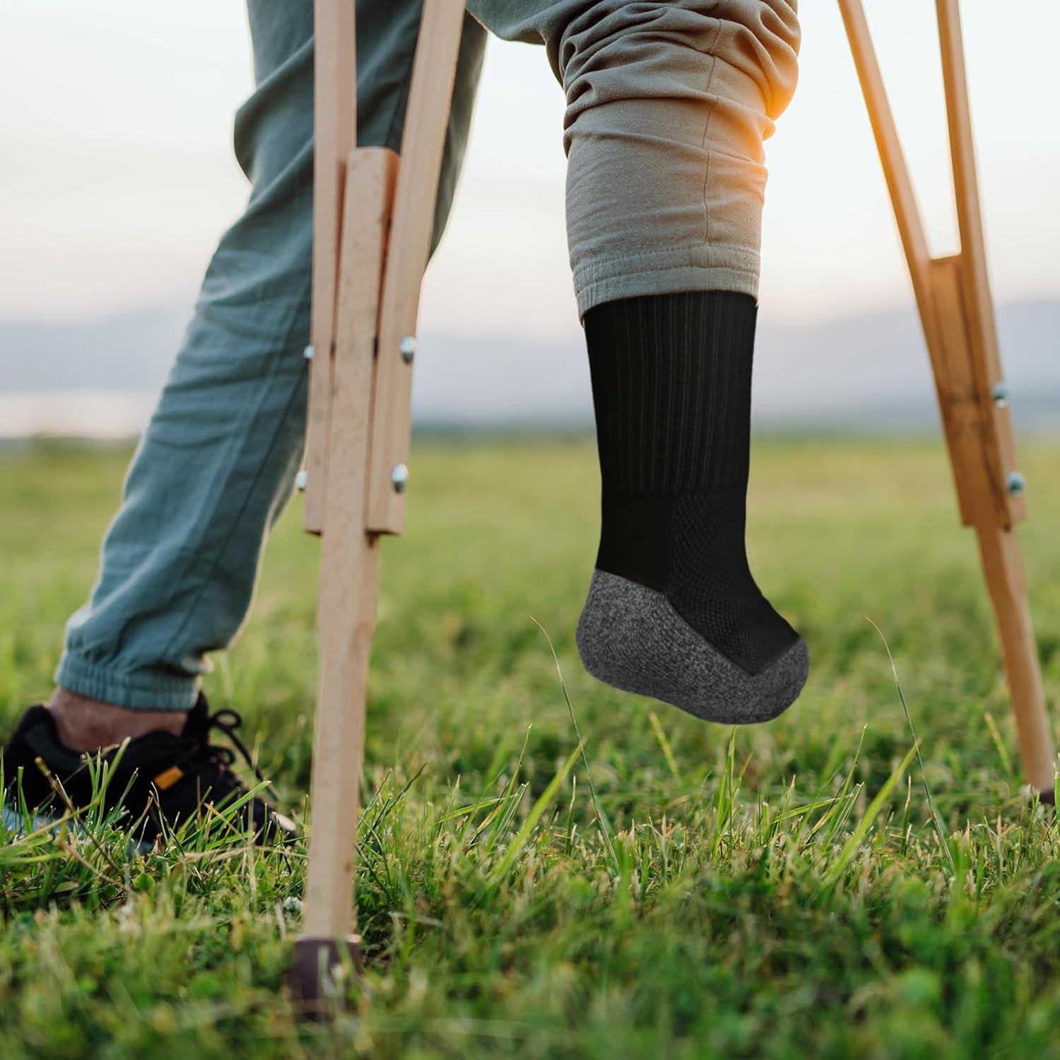 12 Calcetines Prostéticos Silicherry para Amputados Negros