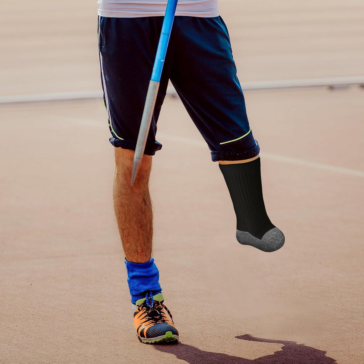 12 Calcetines Prostéticos Silicherry para Amputados Negros