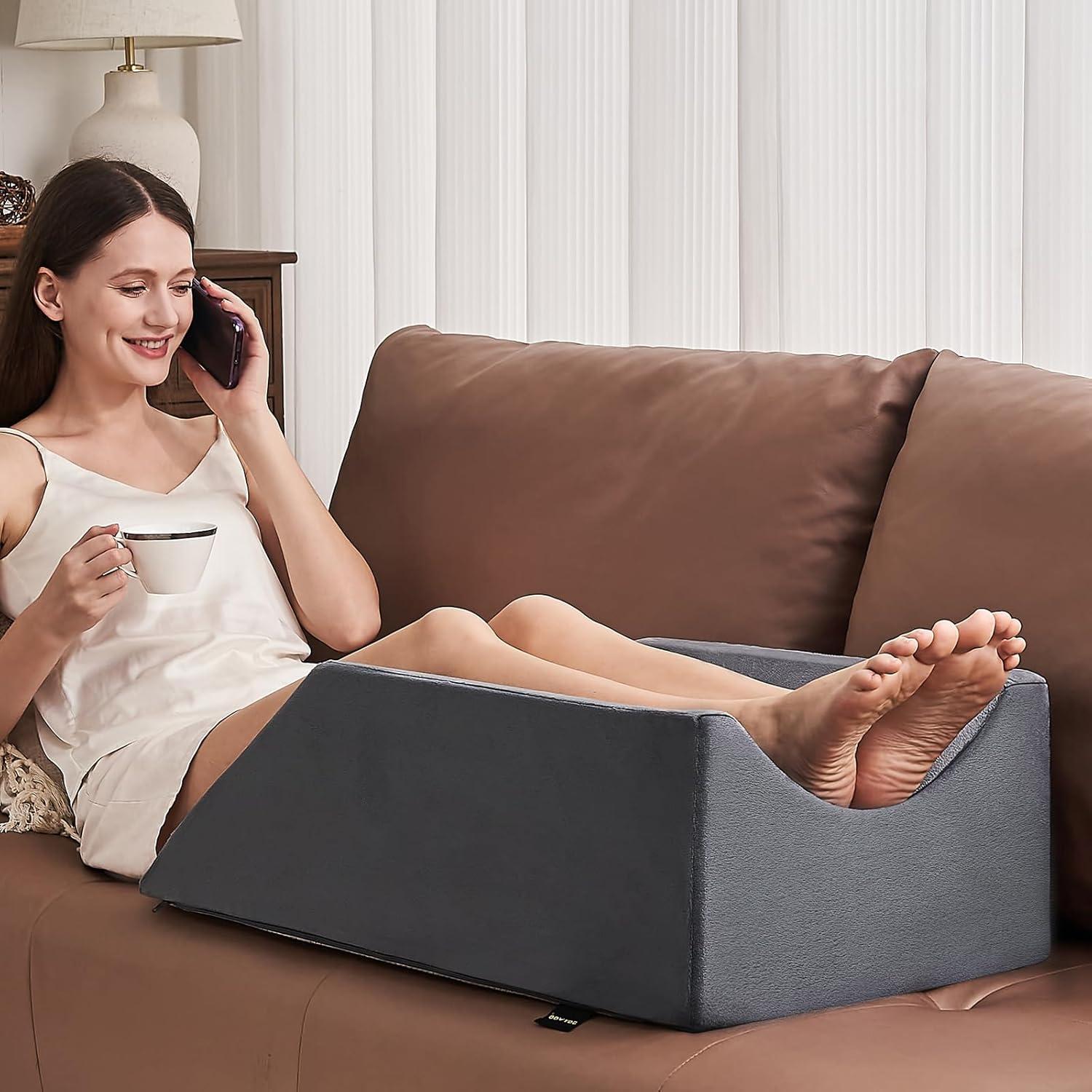 Almohada de Elevación de Pierna Doble JOYWOO - Espuma Ajustable