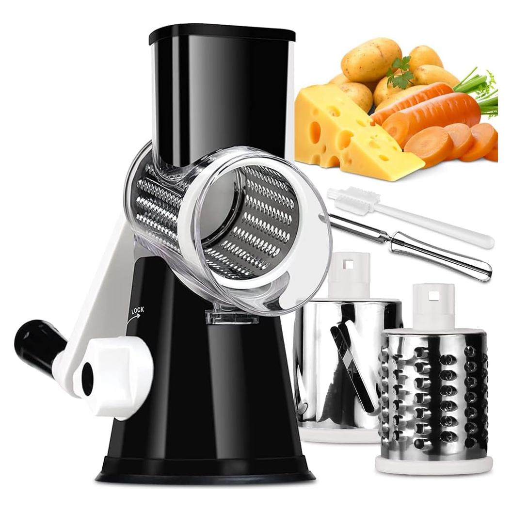 Rallador de Queso Badelite C315 con 3 Cuchillas Inoxidable