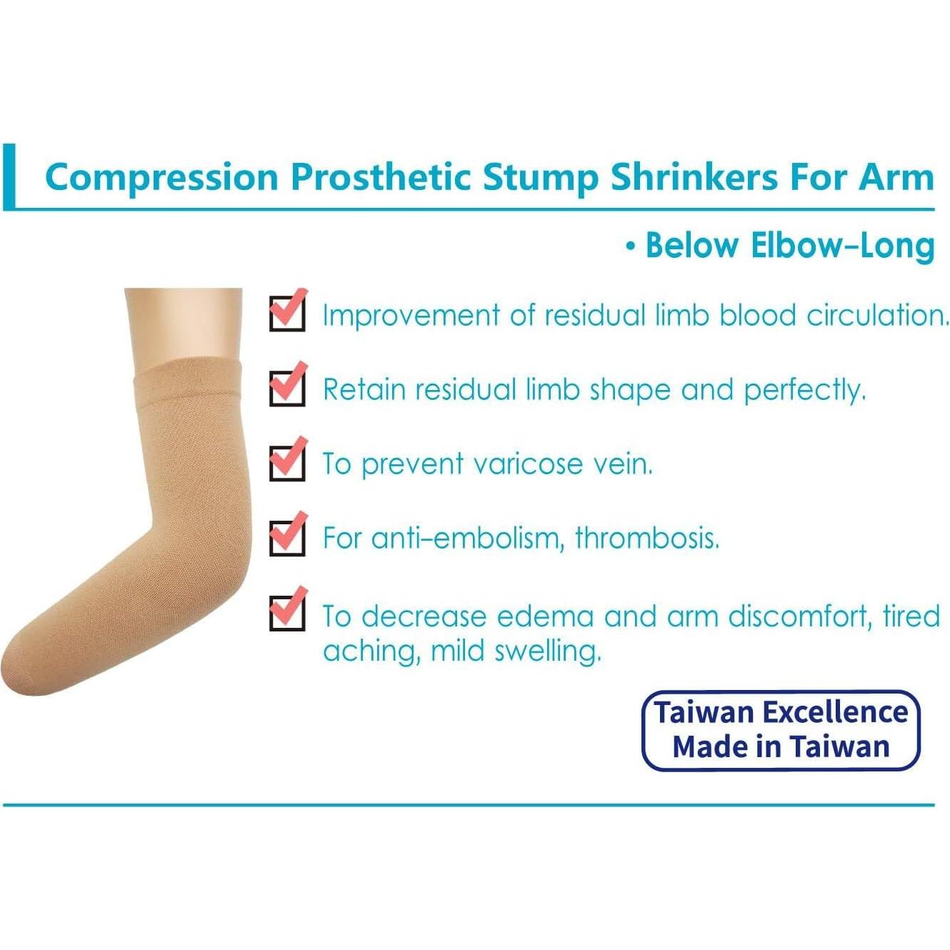 Reductor de muñón protésico JianiMed XL 20-30 mmHg Beige