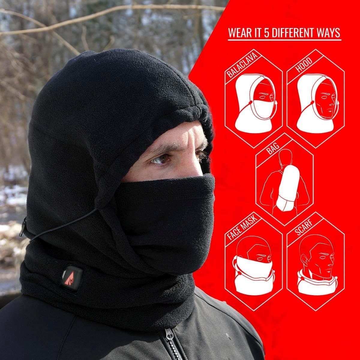 Balaclava Calentada ActionHeat 5V Unisex - Forro Polar