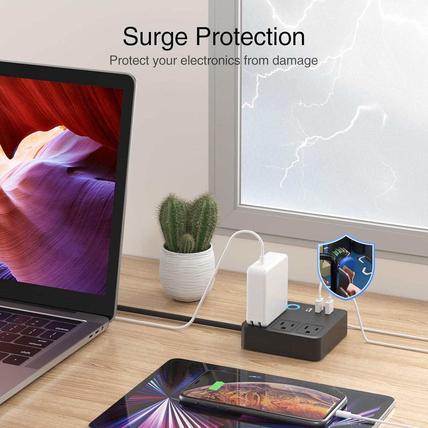 Regleta Inteligente GHome WP9-BK con 3 USB y Control WiFi