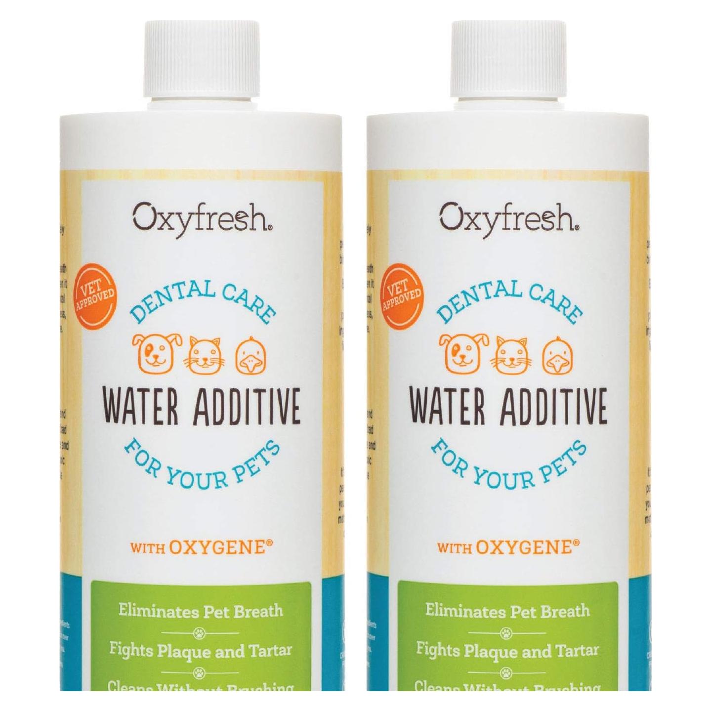 Cuidado Dental Oxyfresh para Mascotas - Paquete de 2, Aliento Fresco y Dientes Limpios