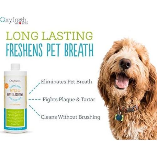 Cuidado Dental Oxyfresh para Mascotas - Paquete de 2, Aliento Fresco y Dientes Limpios