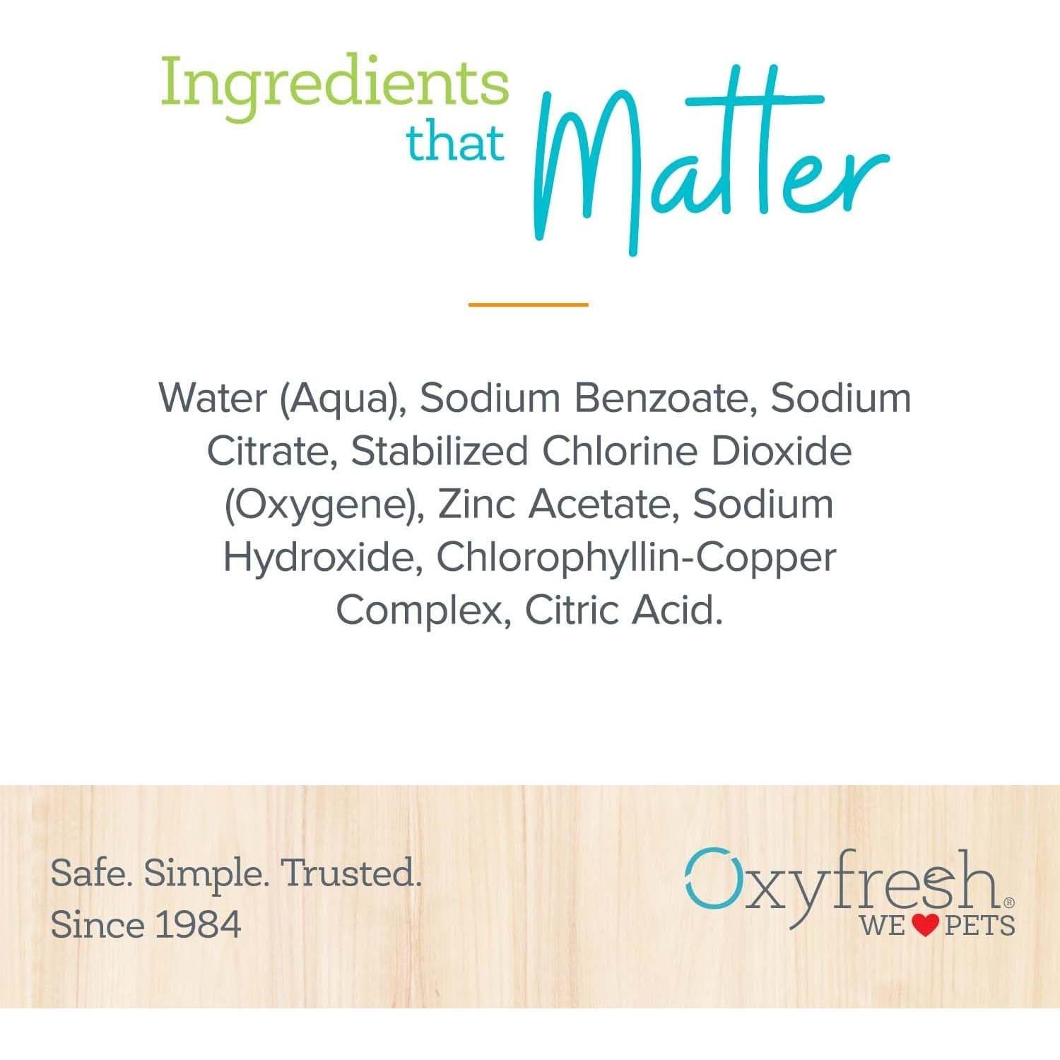 Cuidado Dental Oxyfresh para Mascotas - Paquete de 2, Aliento Fresco y Dientes Limpios