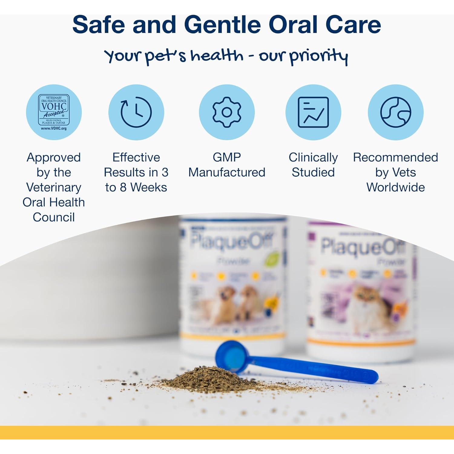 ProDen PlaqueOff Polvo Dental para Perros y Gatos - 60g