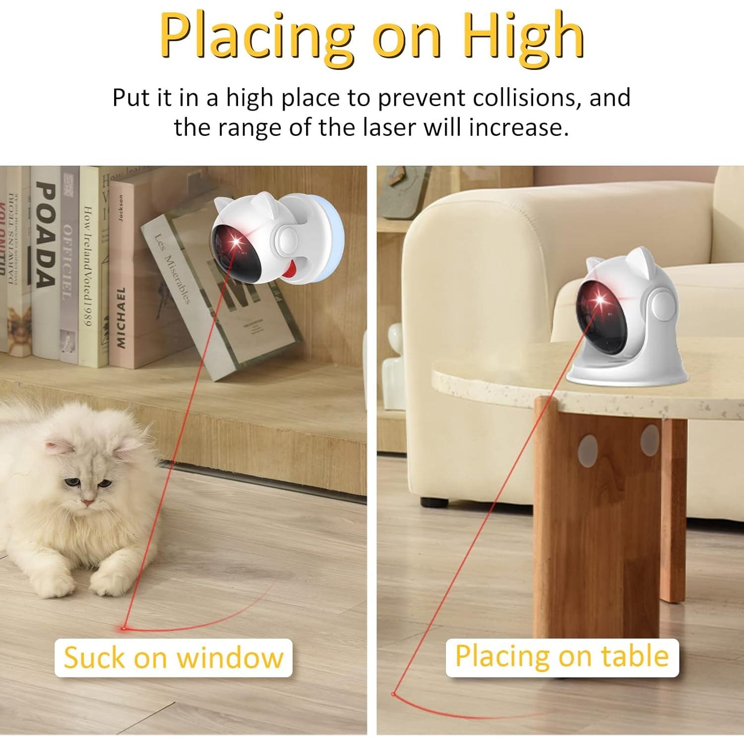 Juguete láser automático para gatos umosis P32 - 3 modos, recargable