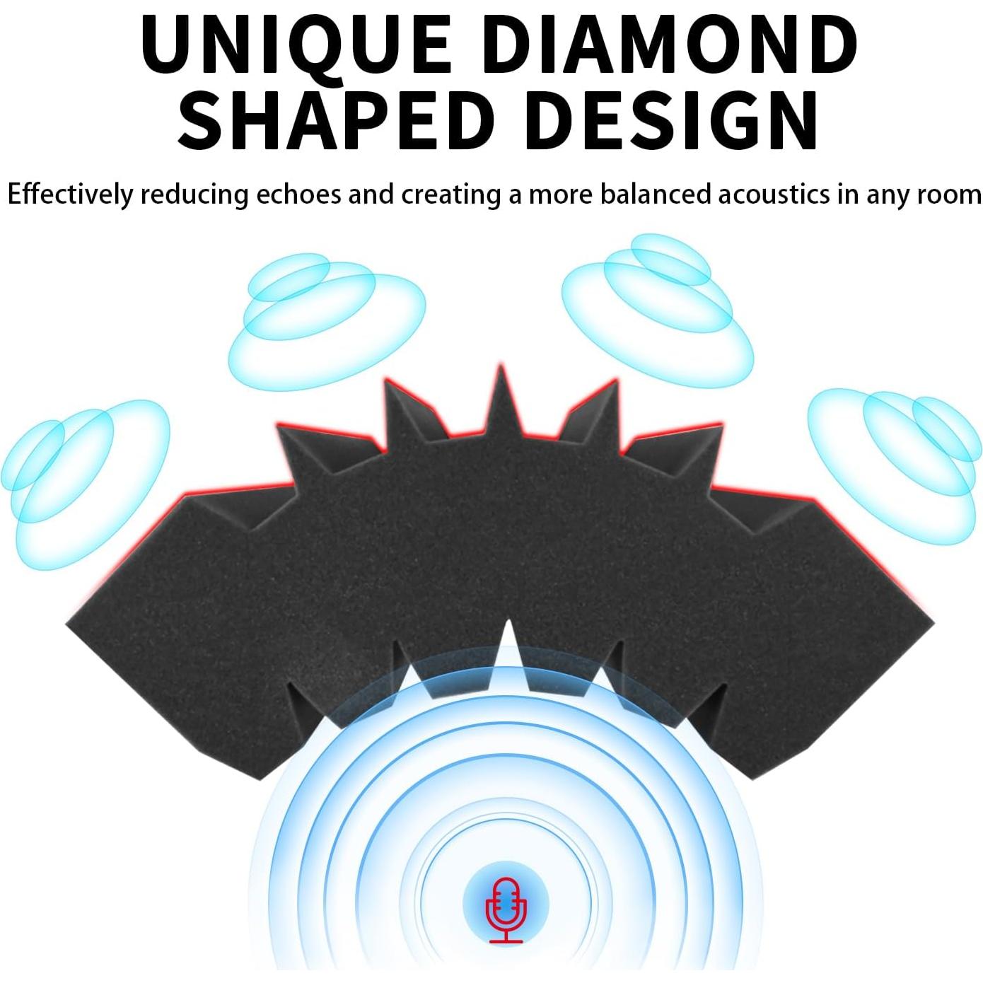 Paquete de 4 trampas de graves acústicas FS03EBT02 41.91x16x30.48 cm