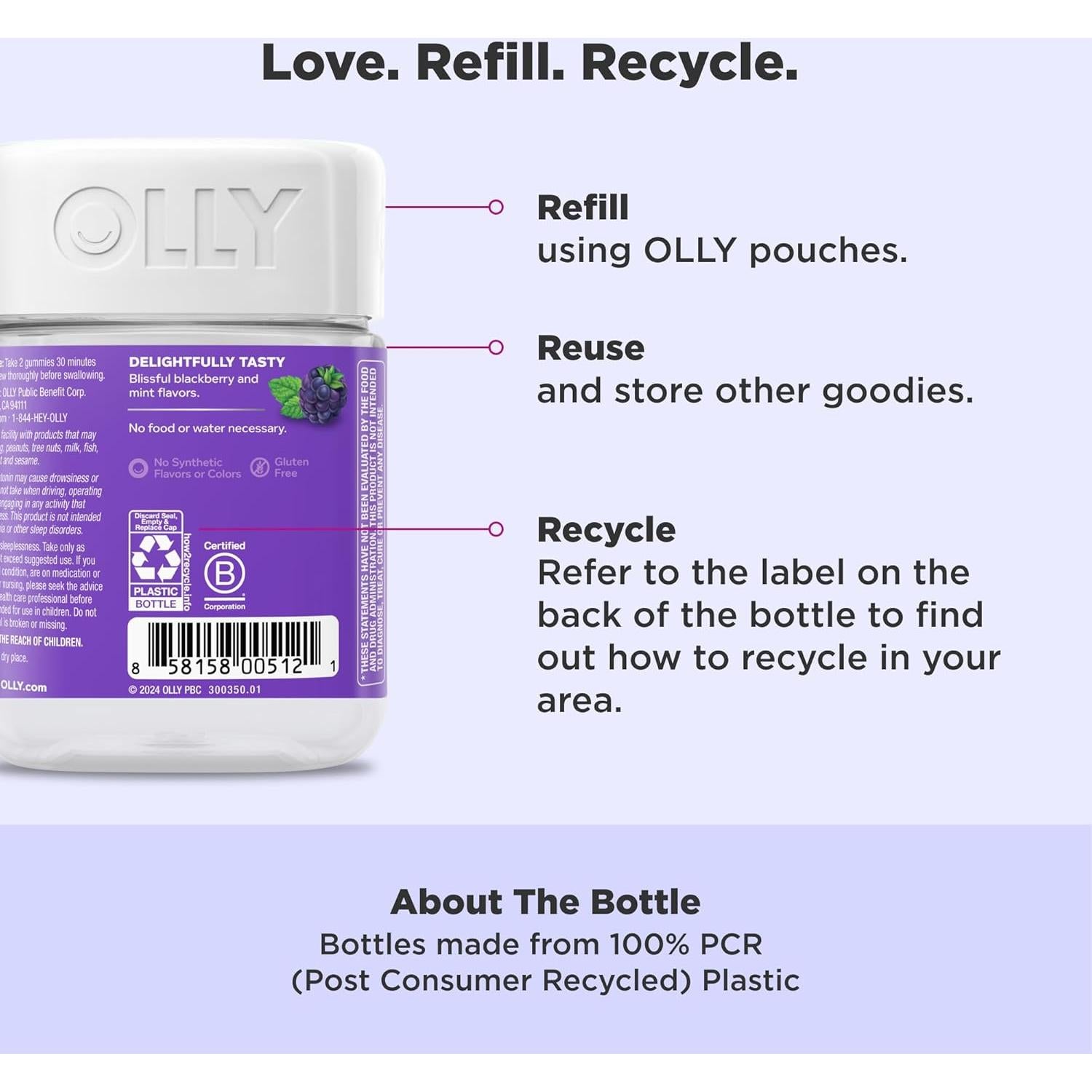 Gomitas para Dormir OLLY Sleep 50 unidades con Melatonina