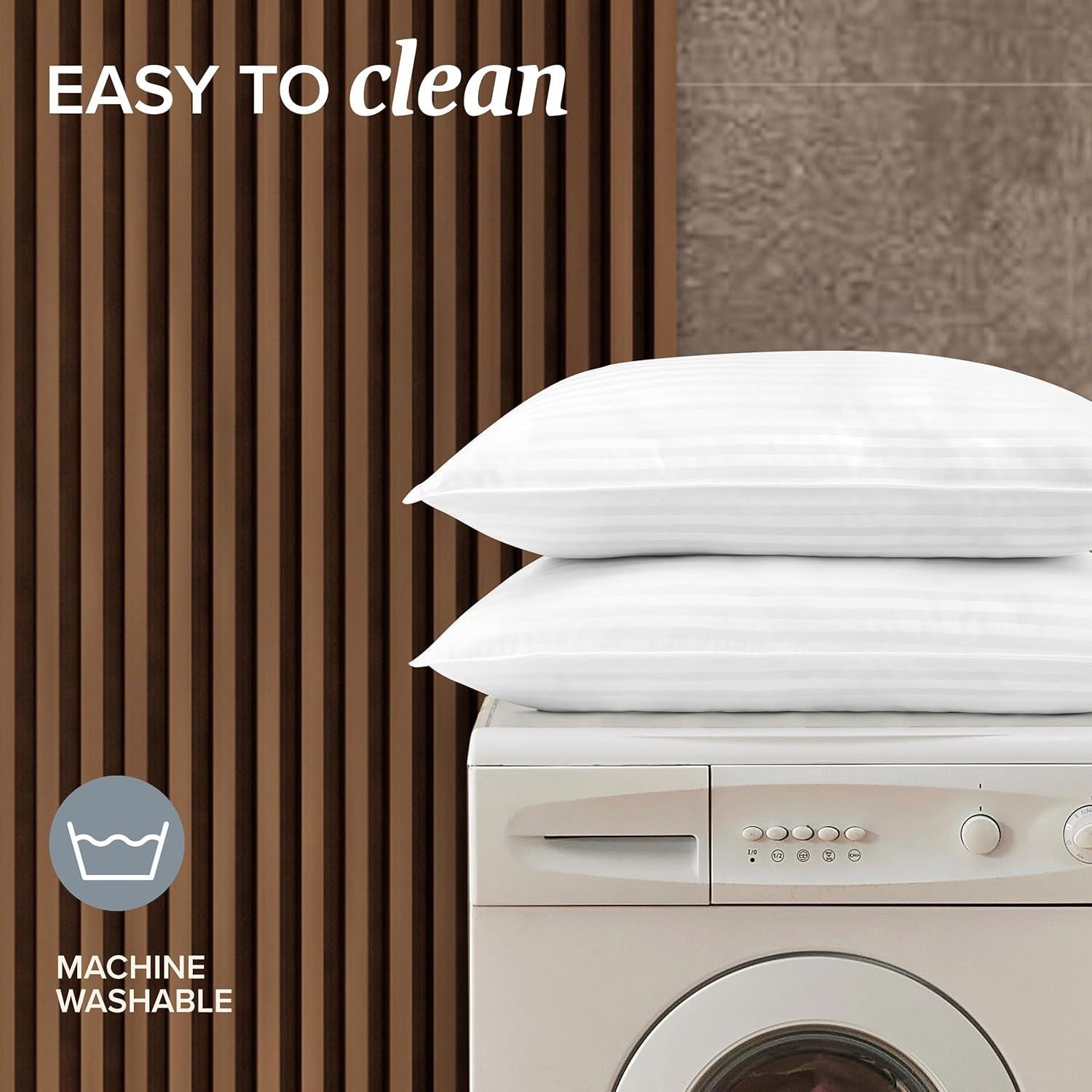 Juego de 2 almohadas Beckham Hotel Collection Reina Algodón