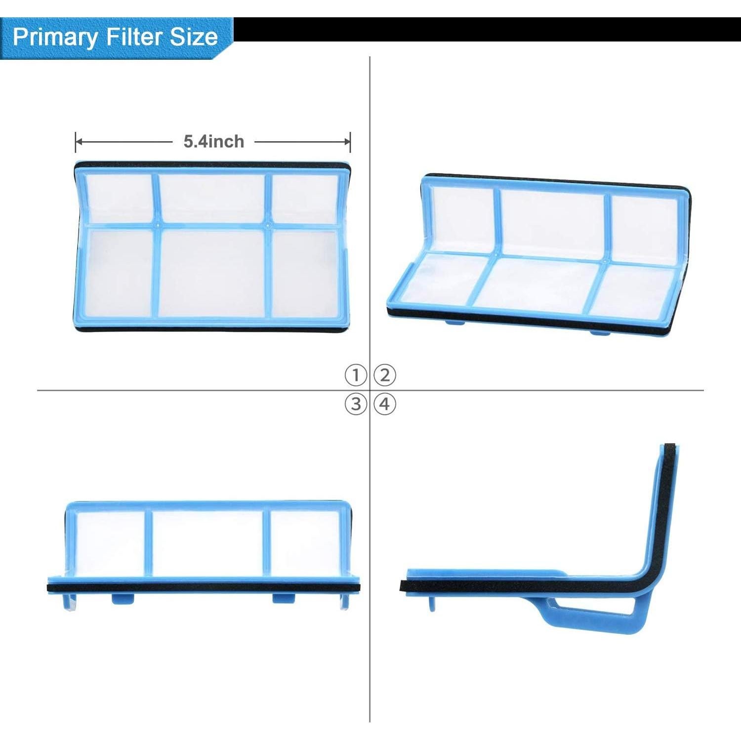 Kit de Repuesto Smilyan para Aspiradora ILIFE V3 V5 HEPA