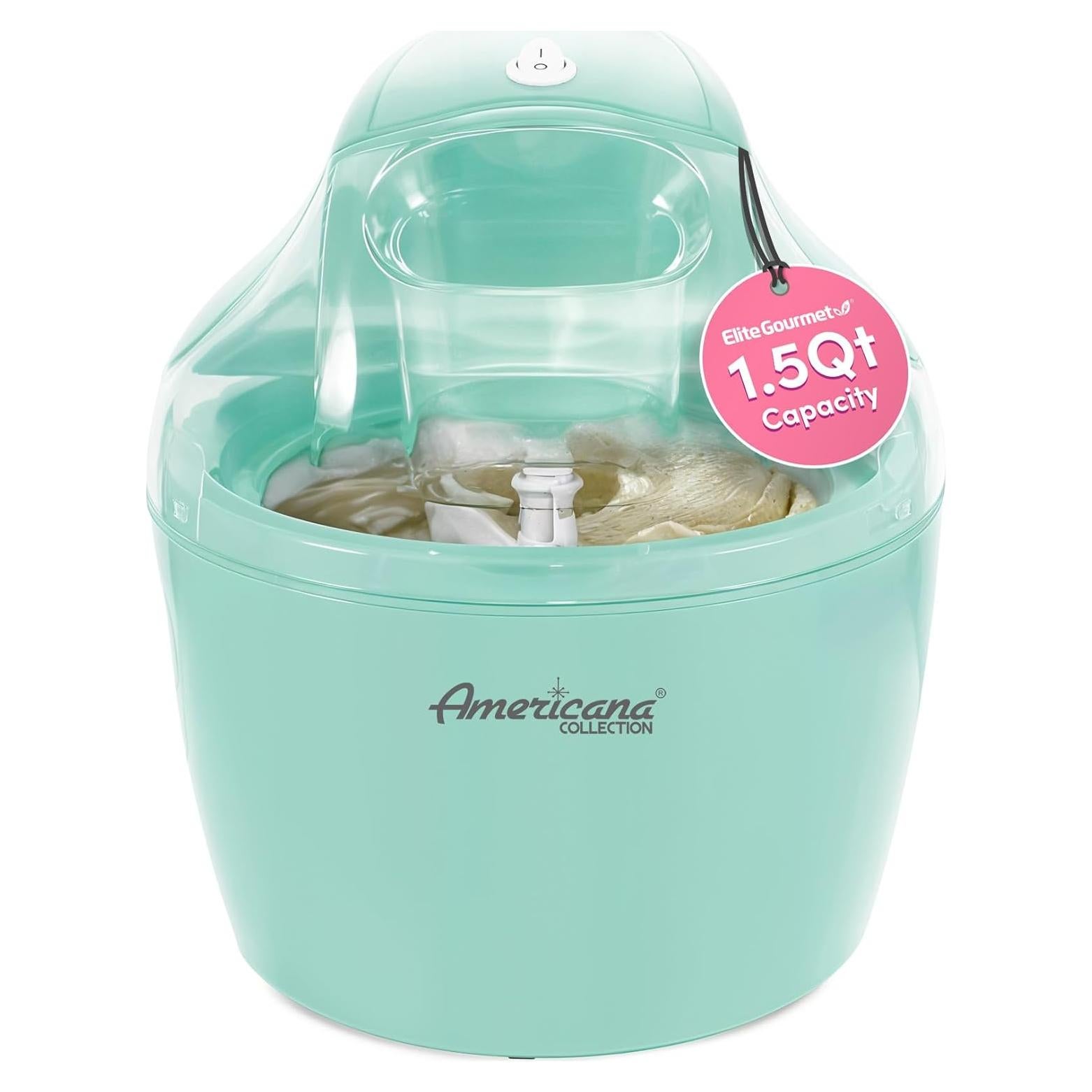 Máquina de Hielo Eléctrica Elite Gourmet EIM-1432M 1.5L Menta