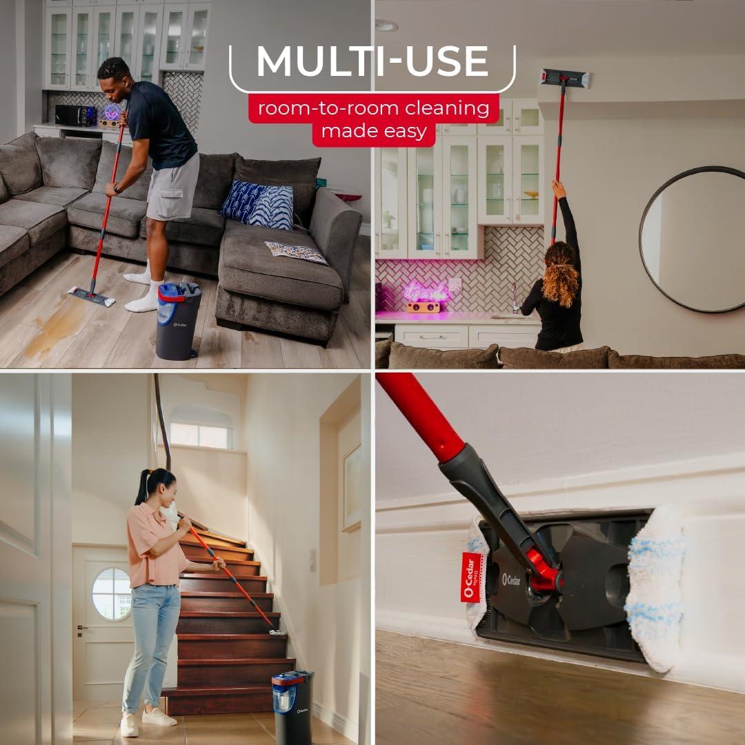 Sistema de Mopas Planas O-Cedar H2PrO | Limpieza Eficiente y Compacta