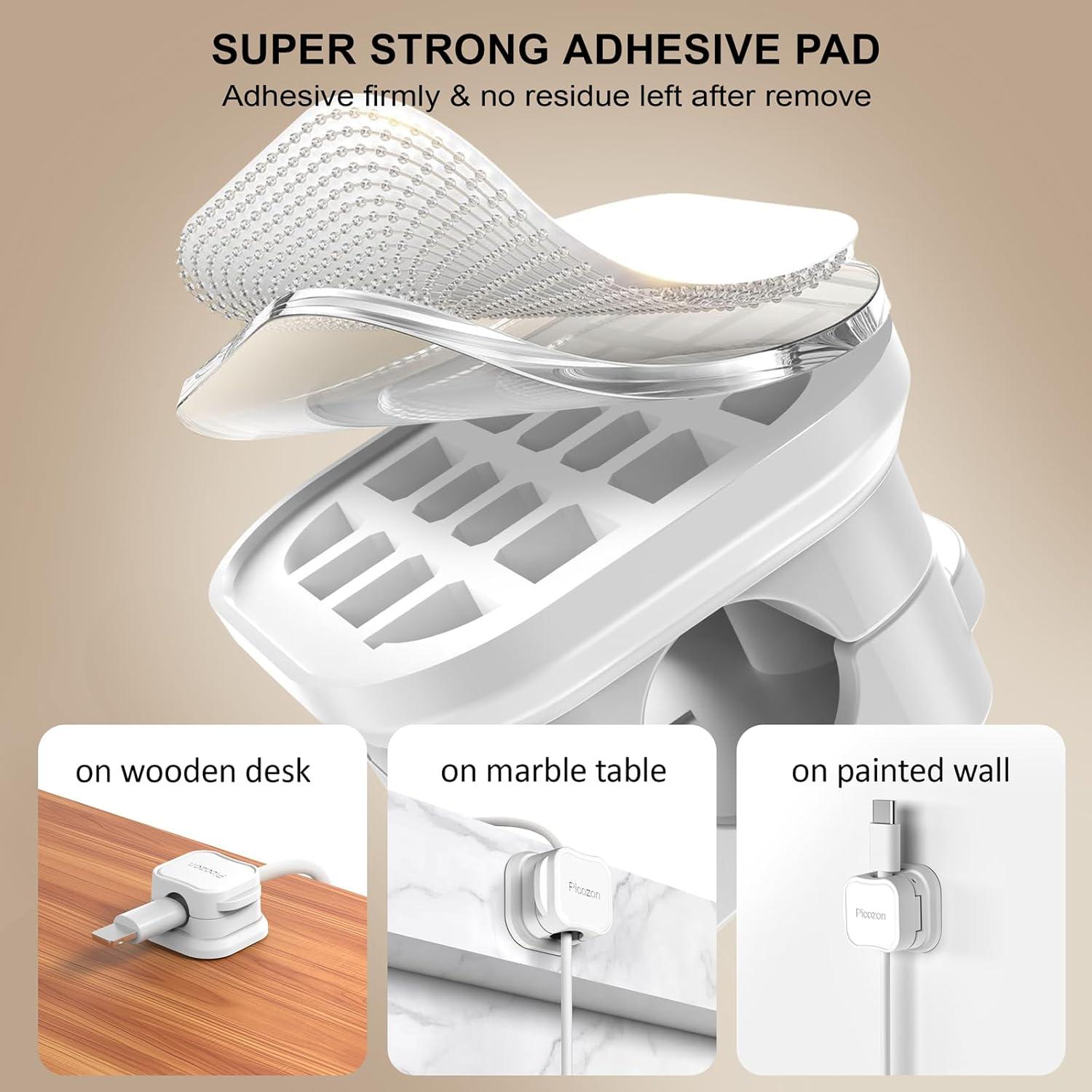 Organizador de Clips Magnéticos Picozon Pack de 6 para Cables