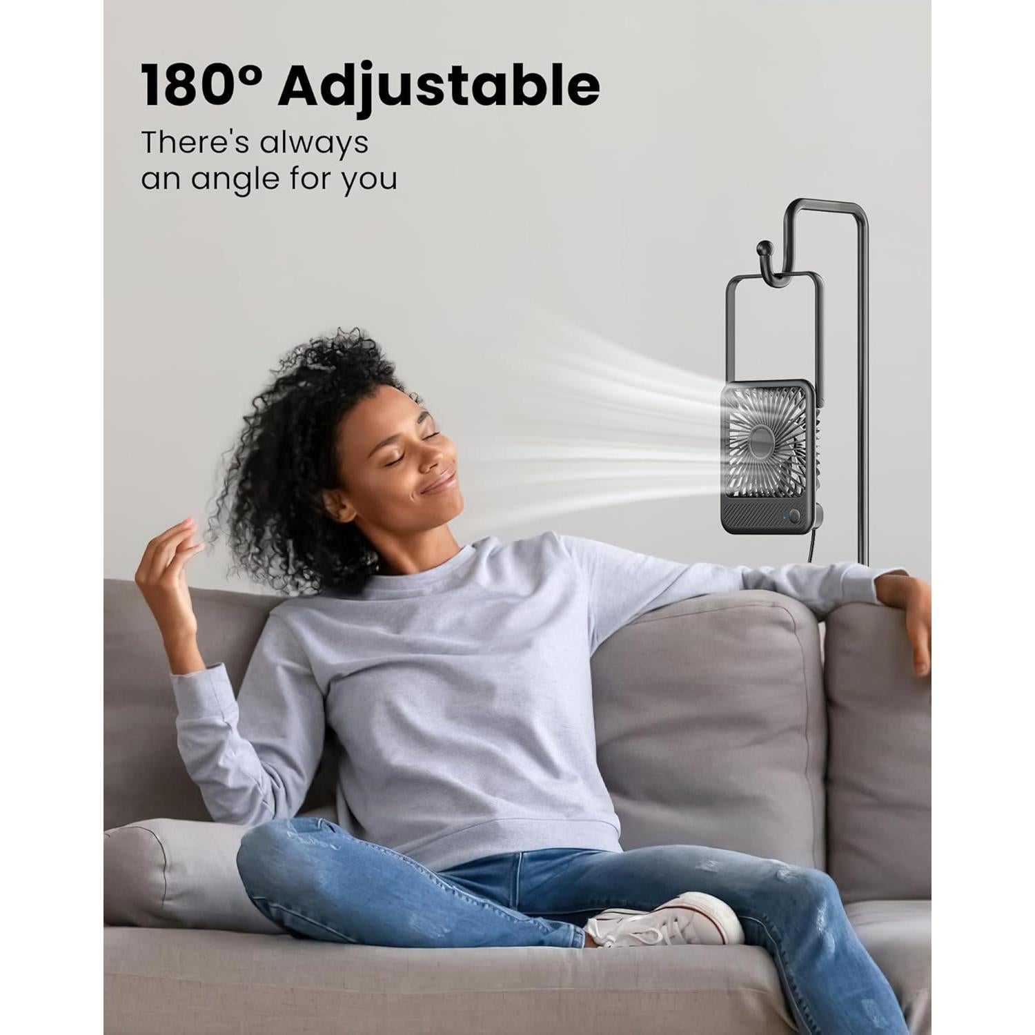 Ventilador de Escritorio Koonie 5" USB Silencioso 3 Velocidades