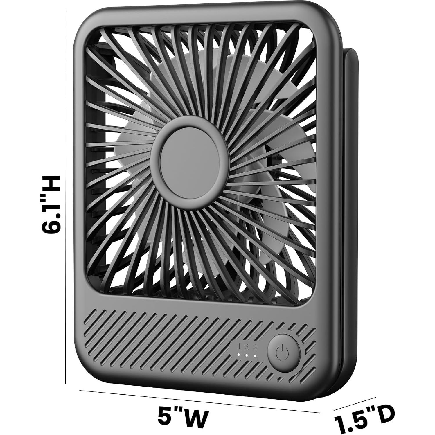 Ventilador de Escritorio Koonie 5" USB Silencioso 3 Velocidades