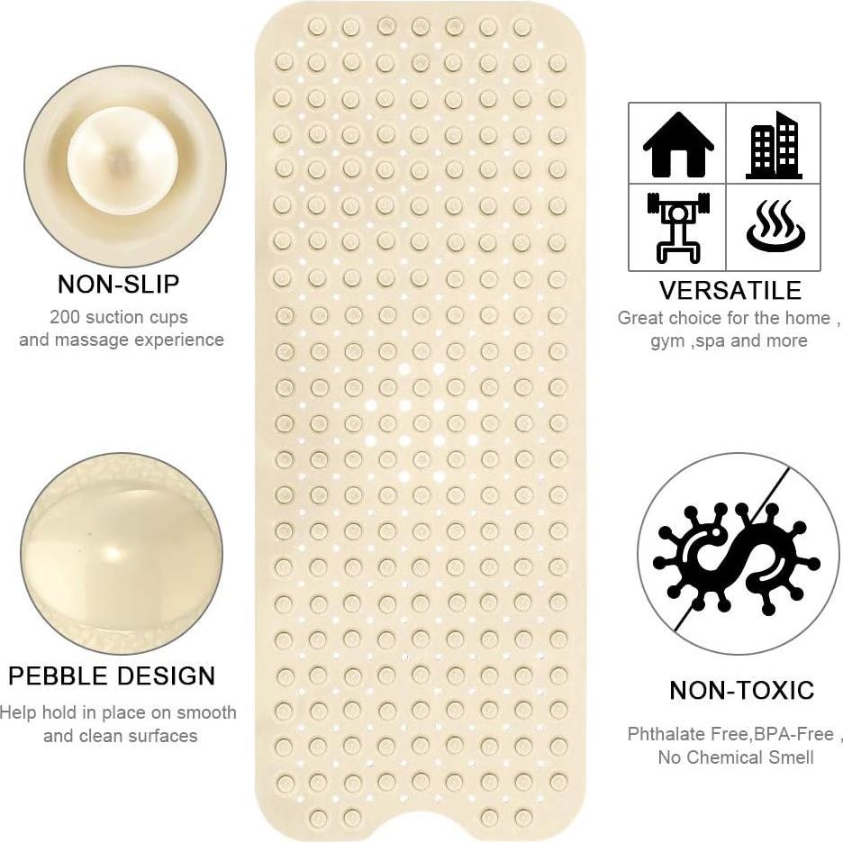 Alfombrilla de Seguridad Antideslizante YINENN Beige 101.6x40.6 cm