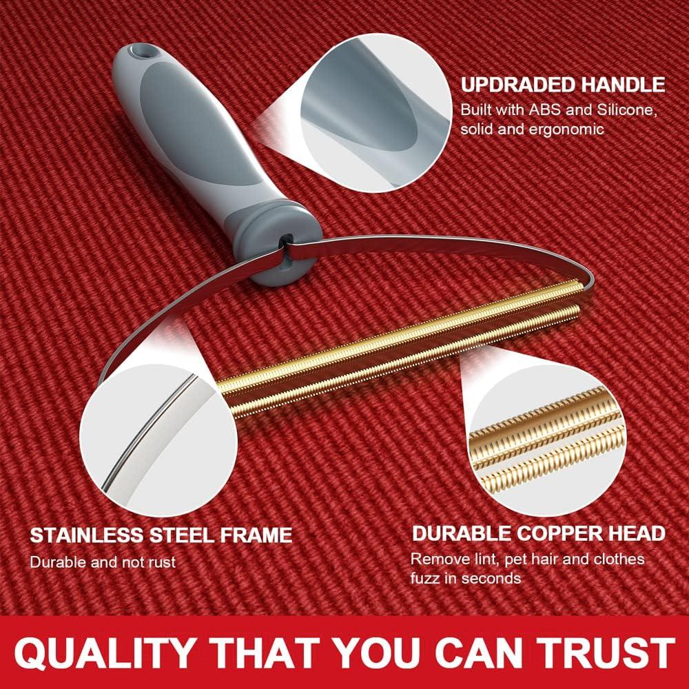 Removedor de Pelo de Mascotas ELEMSY PET01G - Gris, 18.6 cm