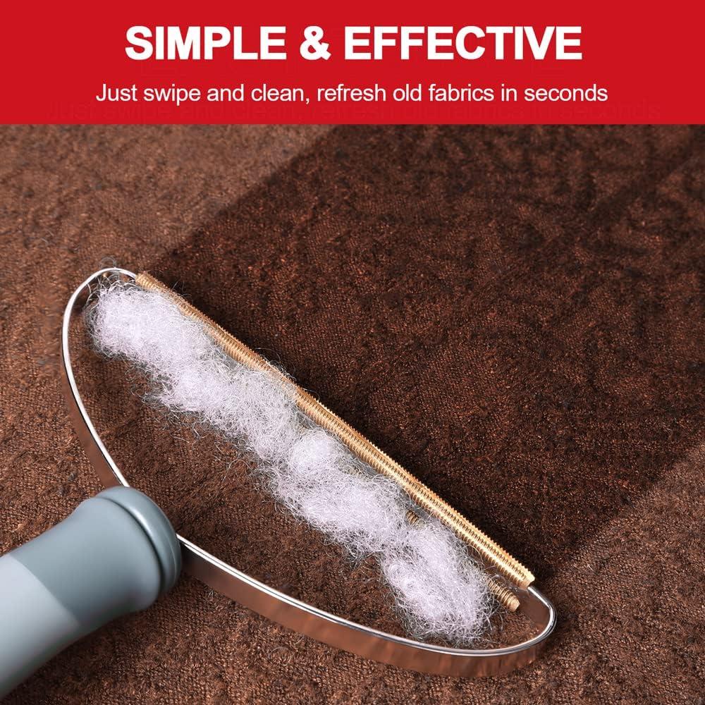 Removedor de Pelo de Mascotas ELEMSY PET01G - Gris, 18.6 cm