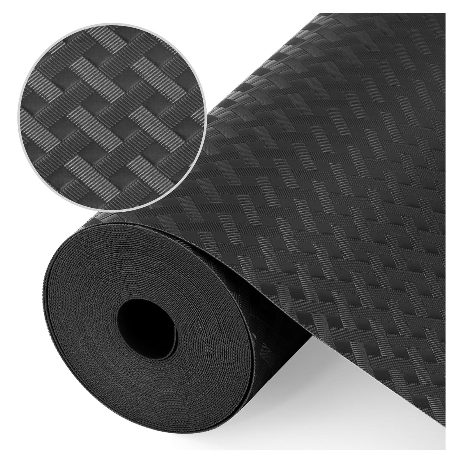 Forro de Estante Origuuds 30.48x304.8cm Antideslizante Negro