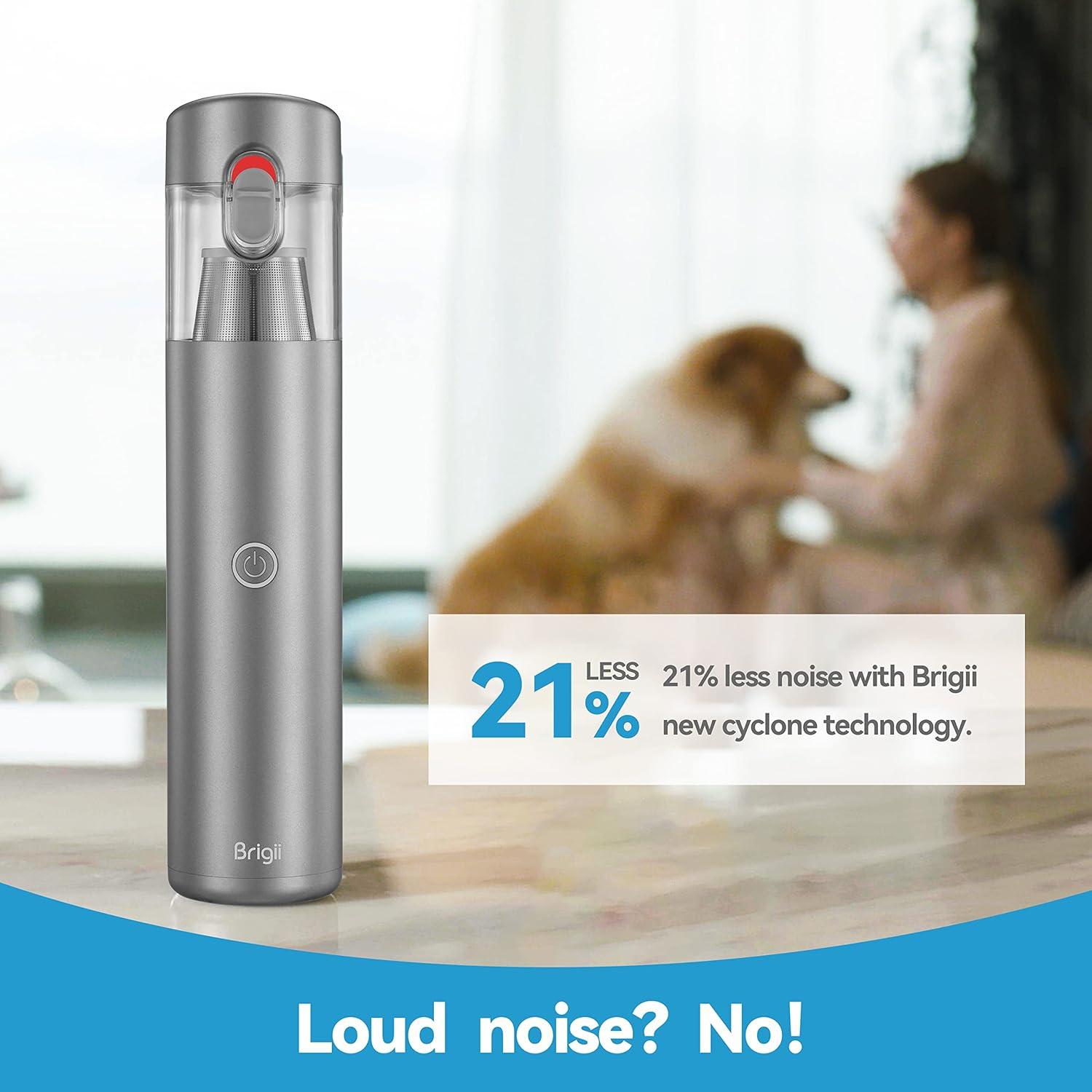 Aspiradora de Mano Brigii M1 3 en 1 Portátil Inalámbrica