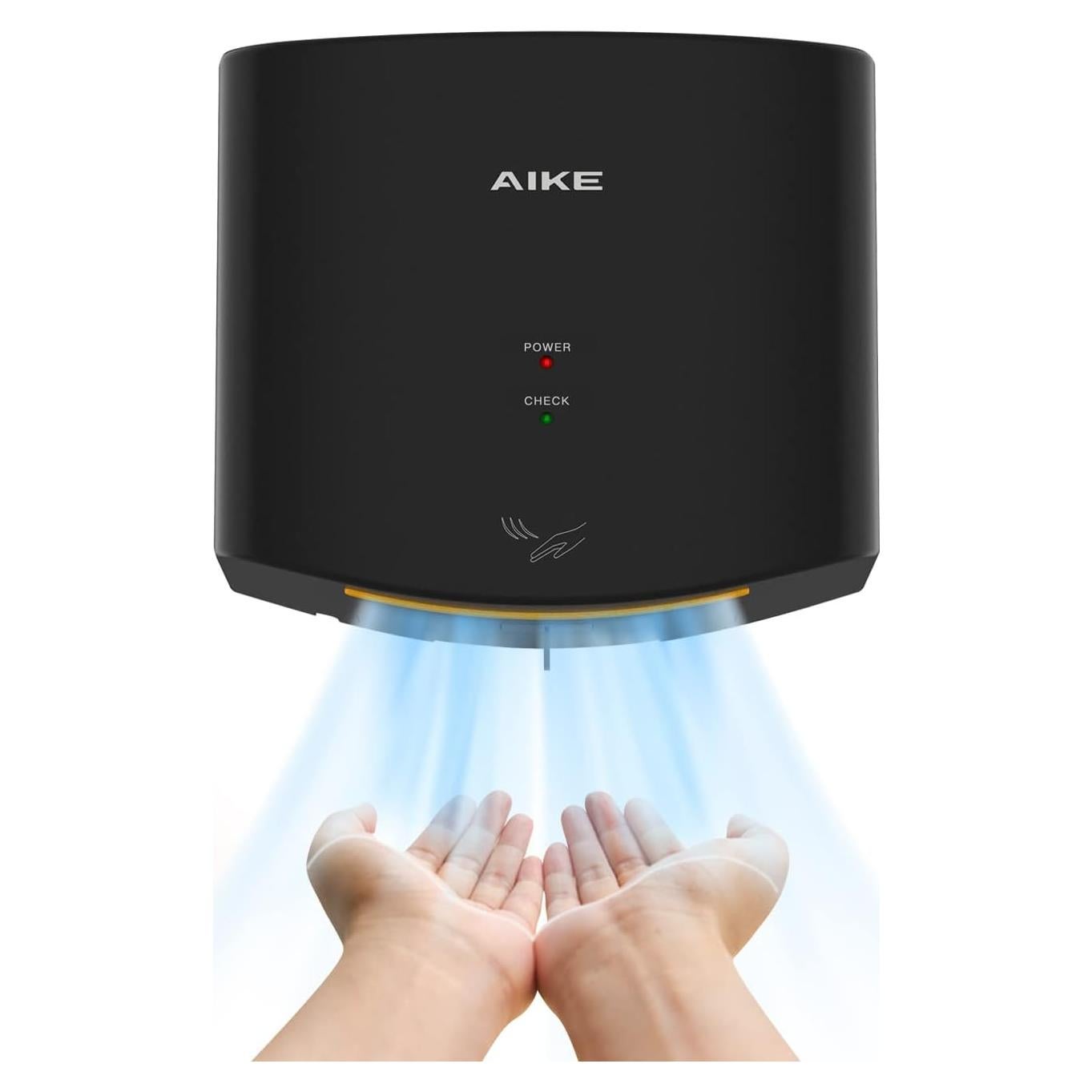 Secador de Manos Compacto AIKE AK2630 1400W Negro 1.4m