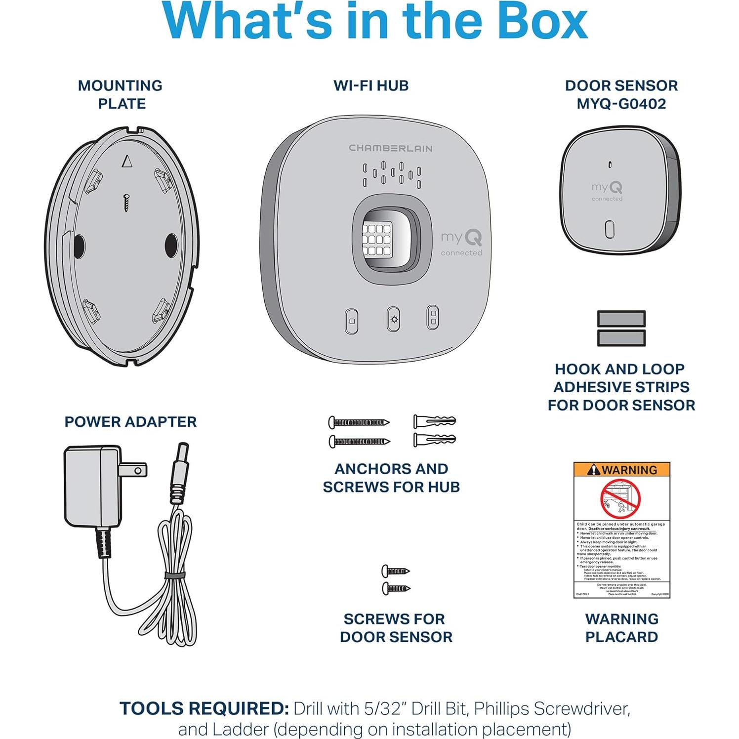 Control de Garaje Inteligente Chamberlain myQ-G0401-ES Wifi