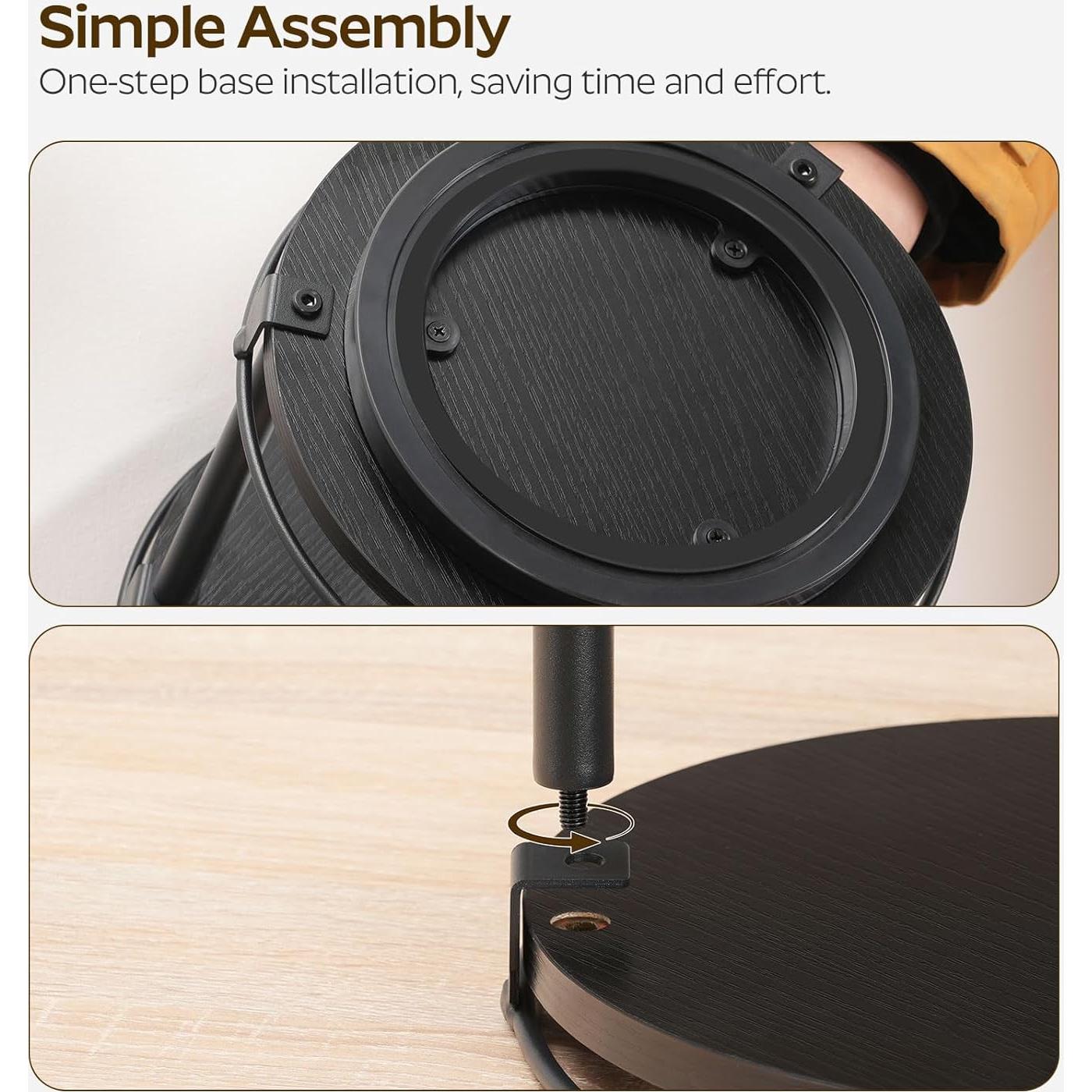 Organizador de Especias Rotatorio YATINEY SR22BK 2 Niveles Negro