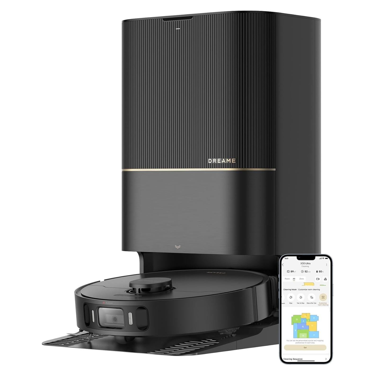 Aspiradora Robot Dreame X30 Ultra 8300Pa con Mopa y Autolimpieza