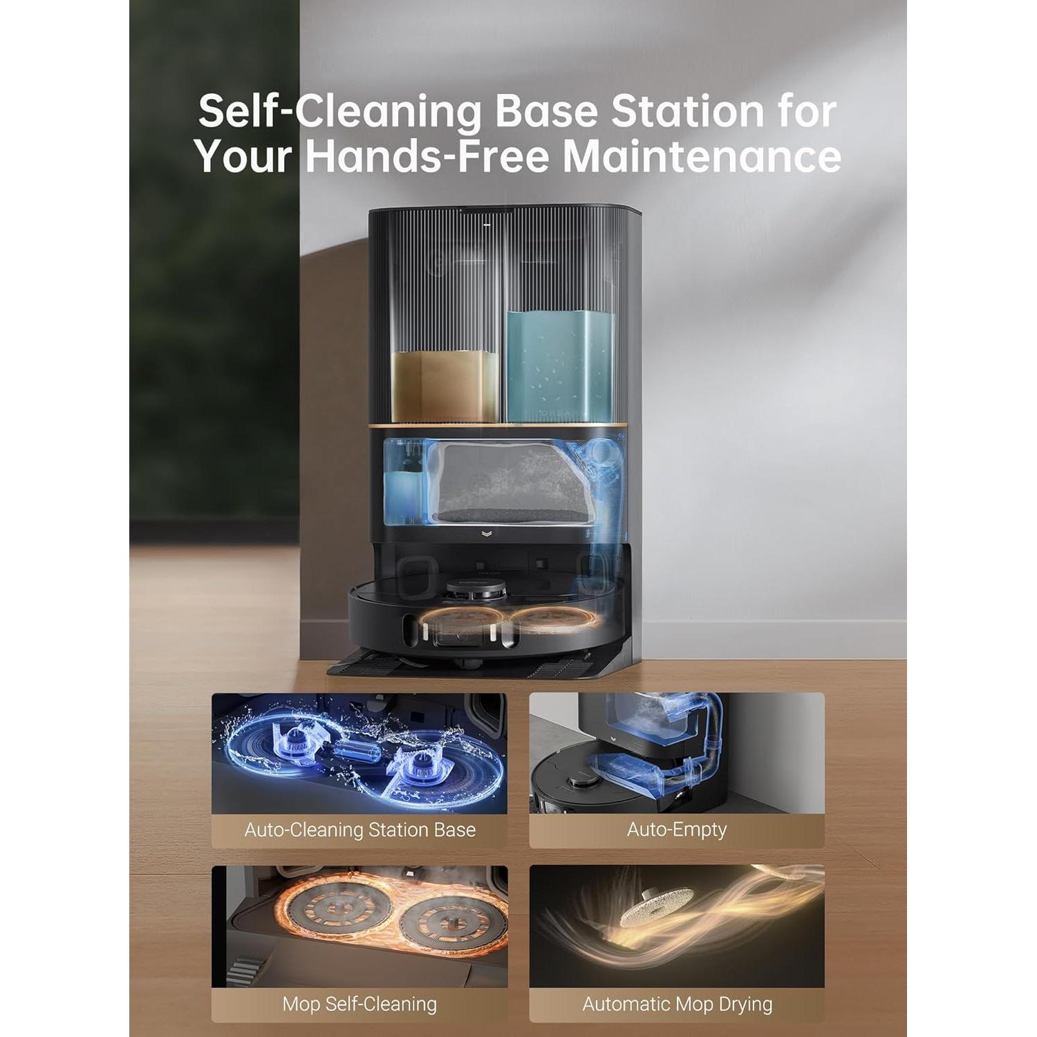 Aspiradora Robot Dreame X30 Ultra 8300Pa con Mopa y Autolimpieza