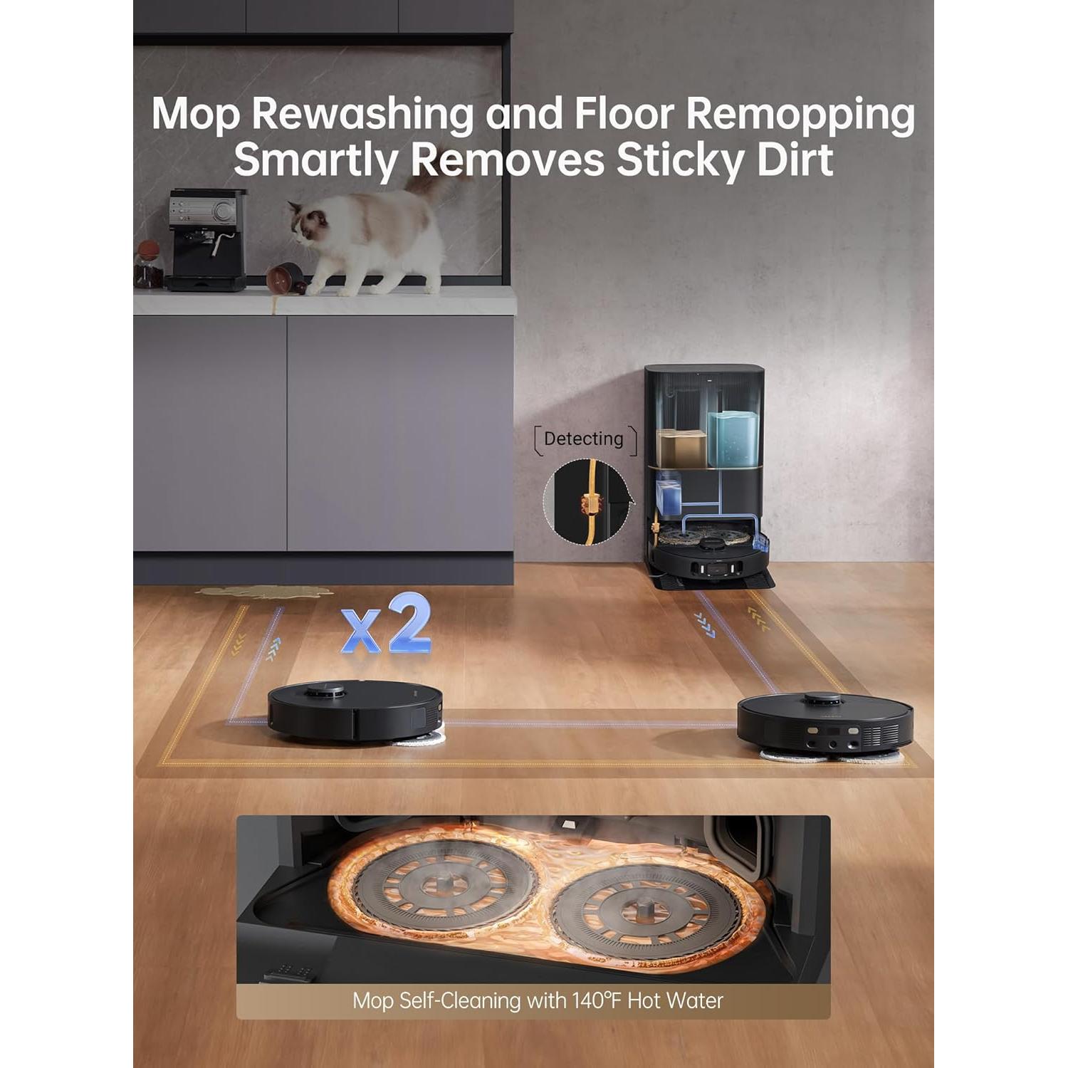 Aspiradora Robot Dreame X30 Ultra 8300Pa con Mopa y Autolimpieza