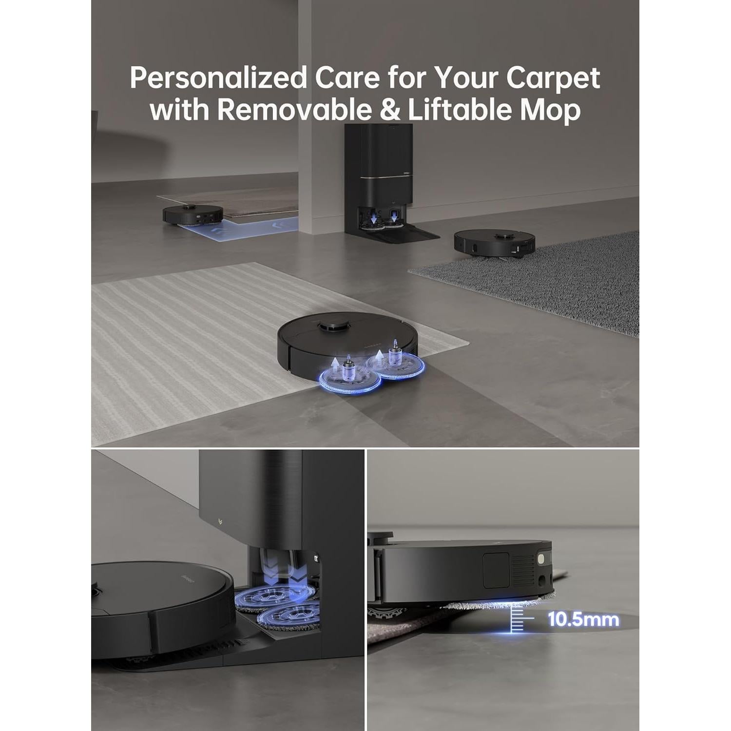 Aspiradora Robot Dreame X30 Ultra 8300Pa con Mopa y Autolimpieza