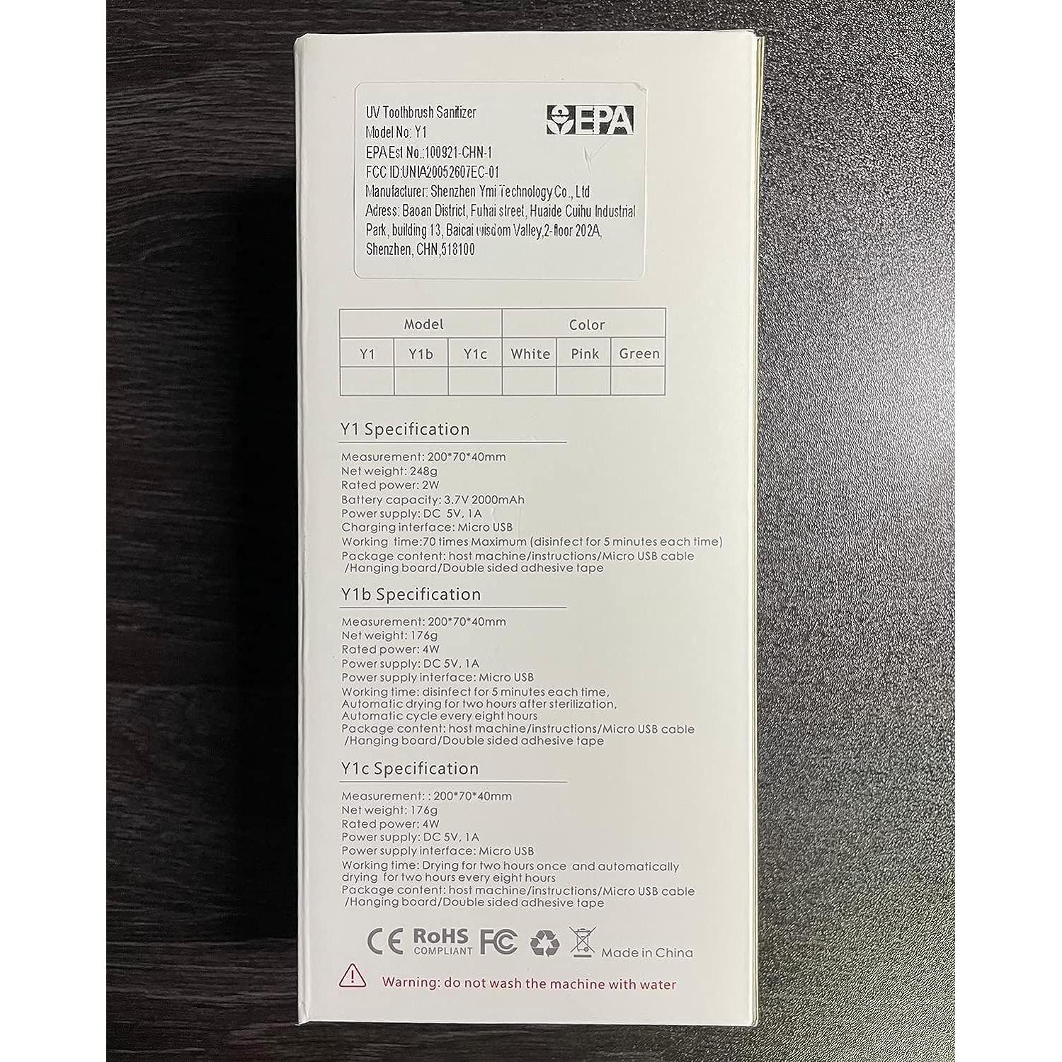 Soporte para Cepillos de Dientes HouseGem Y1 Blanco Inalámbrico