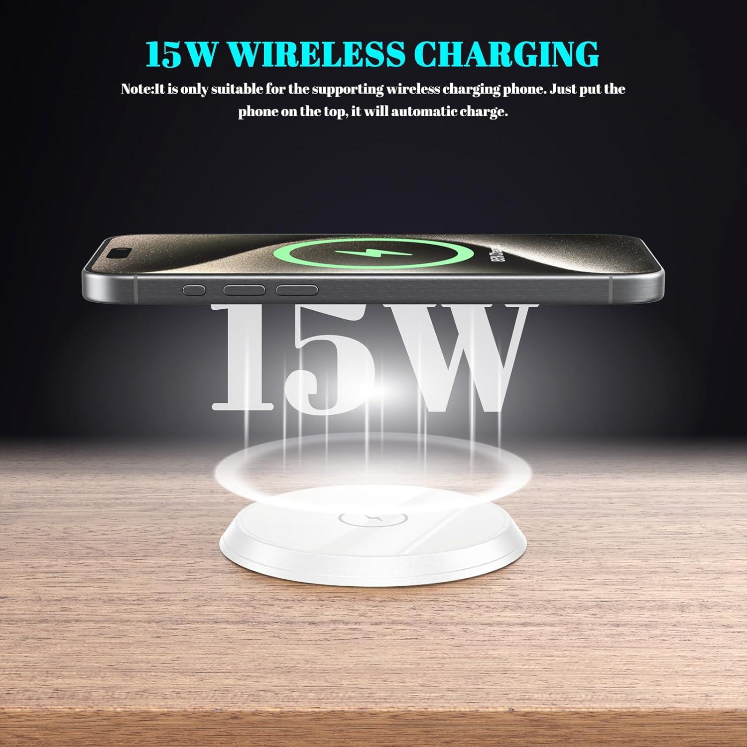 Regleta de Poder Empotrada XBA con USB-C 20W y Carga Inalámbrica 15W