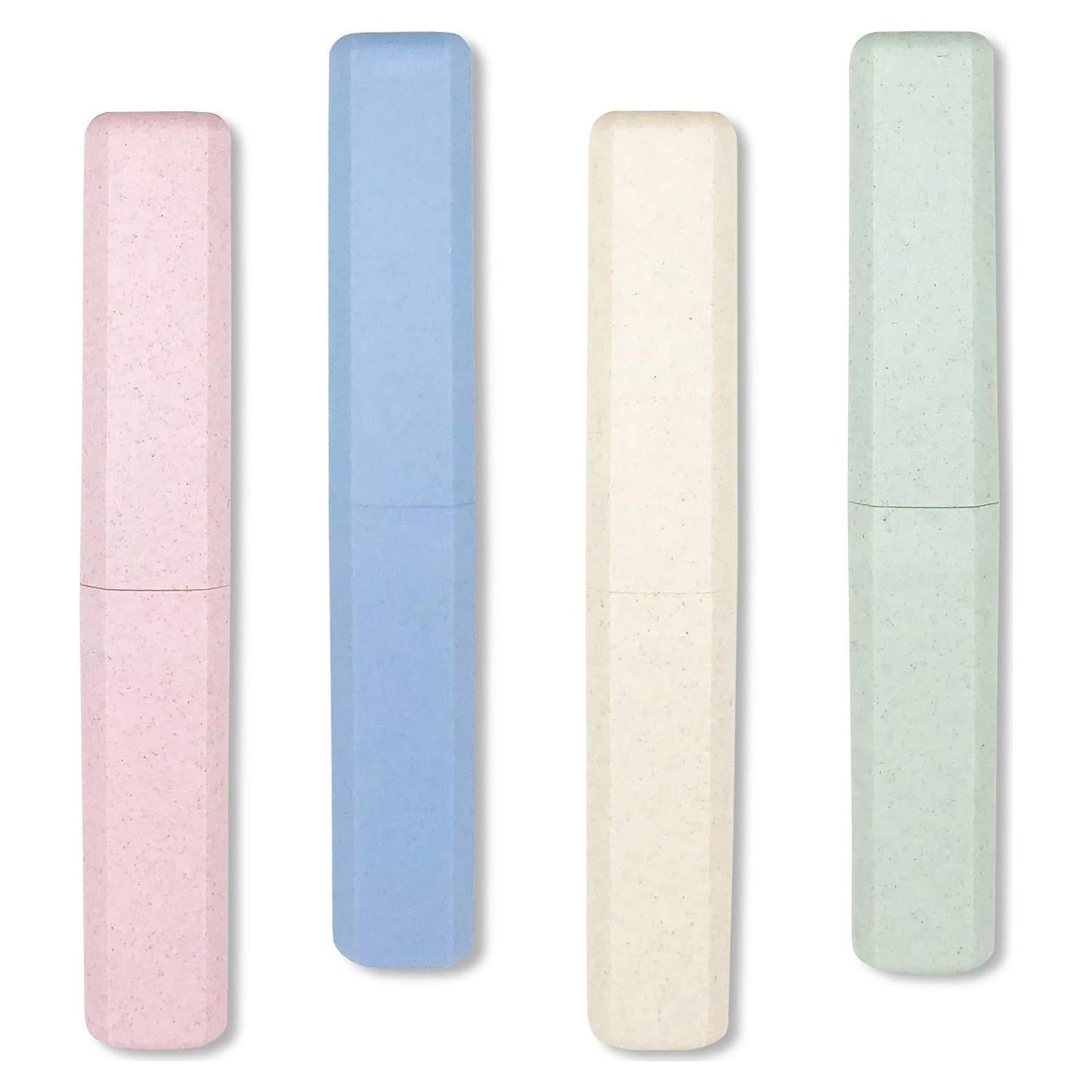 Estuche de Cepillo de Dientes Portátil Mulbozy - 4 Piezas