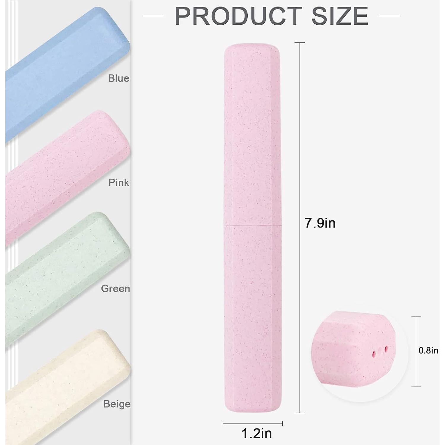 Estuche de Cepillo de Dientes Portátil Mulbozy - 4 Piezas