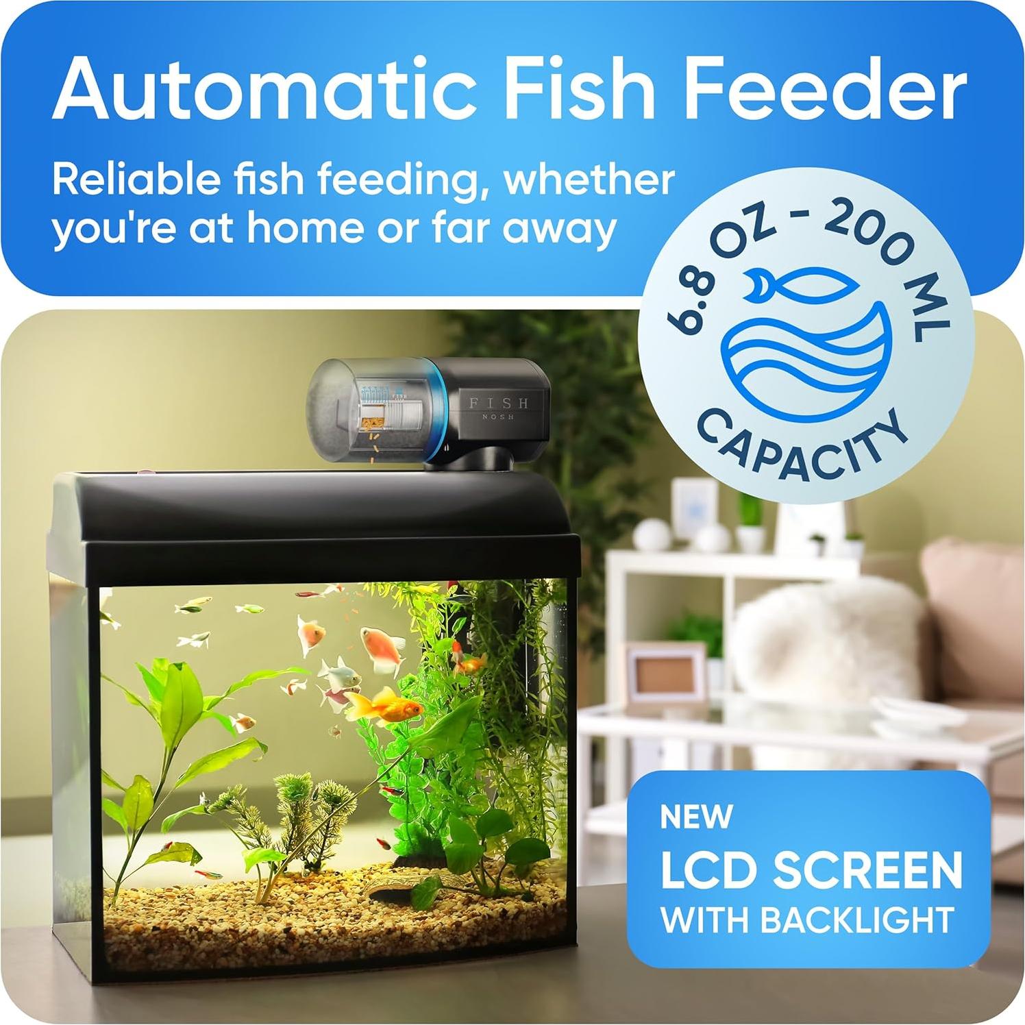 Alimentador Automático de Peces FISHNOSH MN001 Azul 2025