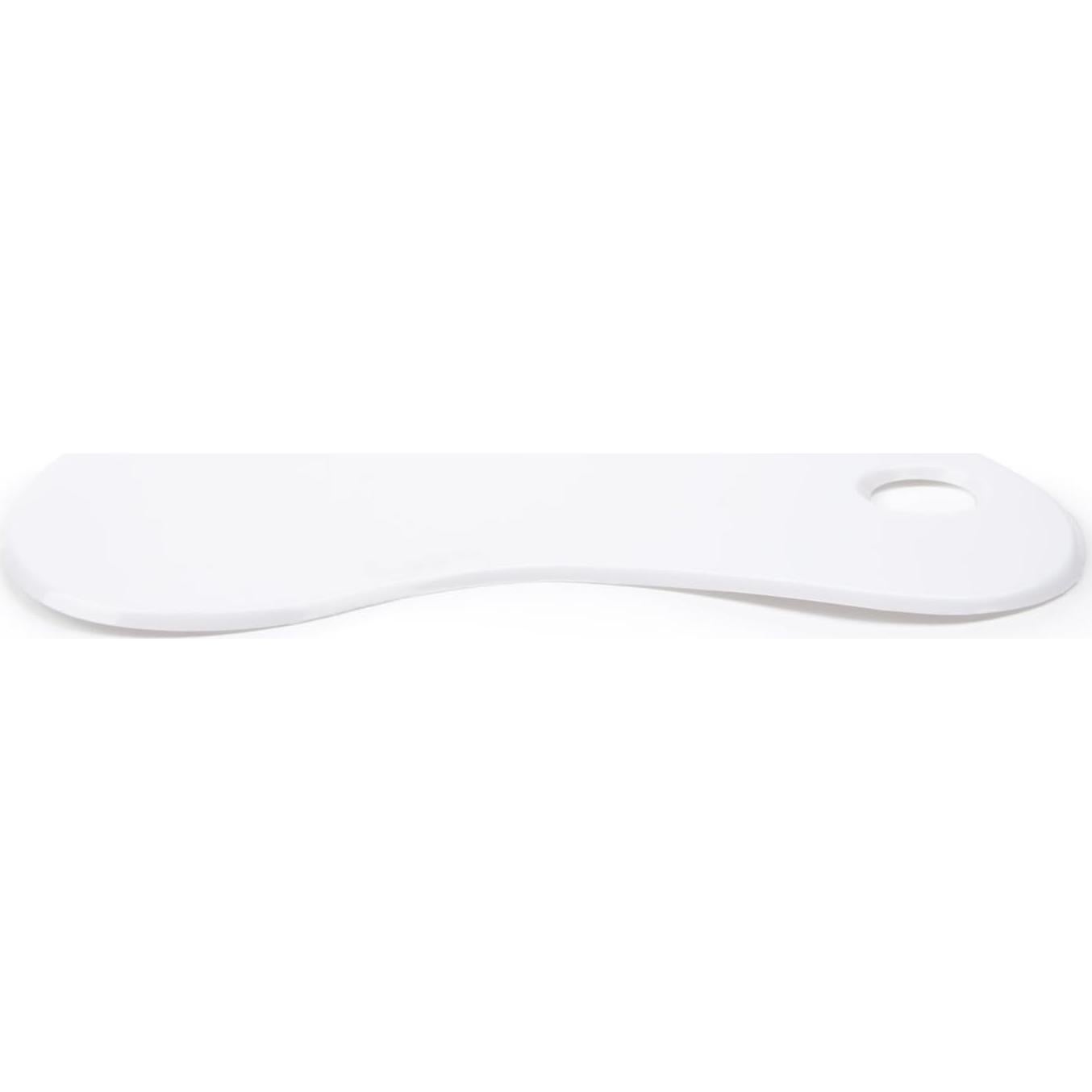 Raspador de Masa Curvado Fox Run, Plástico Blanco 29.5x10.2 cm