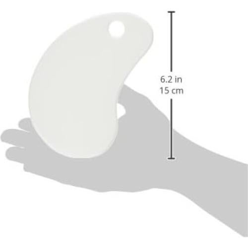 Raspador de Masa Curvado Fox Run, Plástico Blanco 29.5x10.2 cm