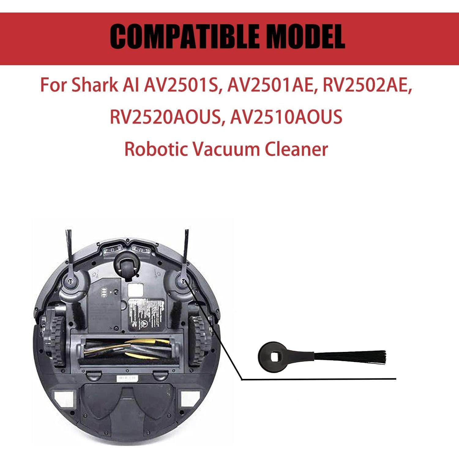 Cepillo lateral Shark AV2501S AV2501AE RV2502AE - Paquete 4