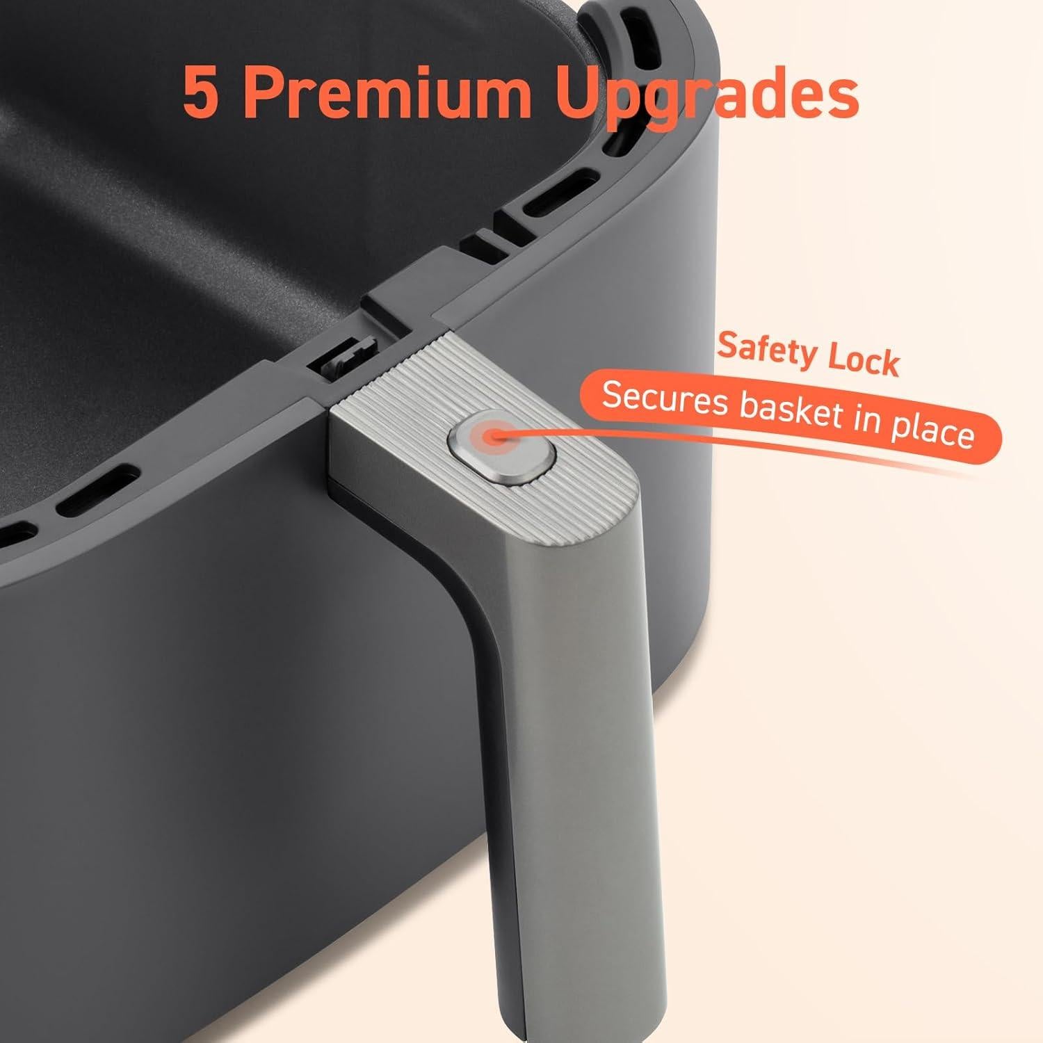 Freidora de Aire COSORI TurboBlaze 6QT 5.7L Gris 1725W