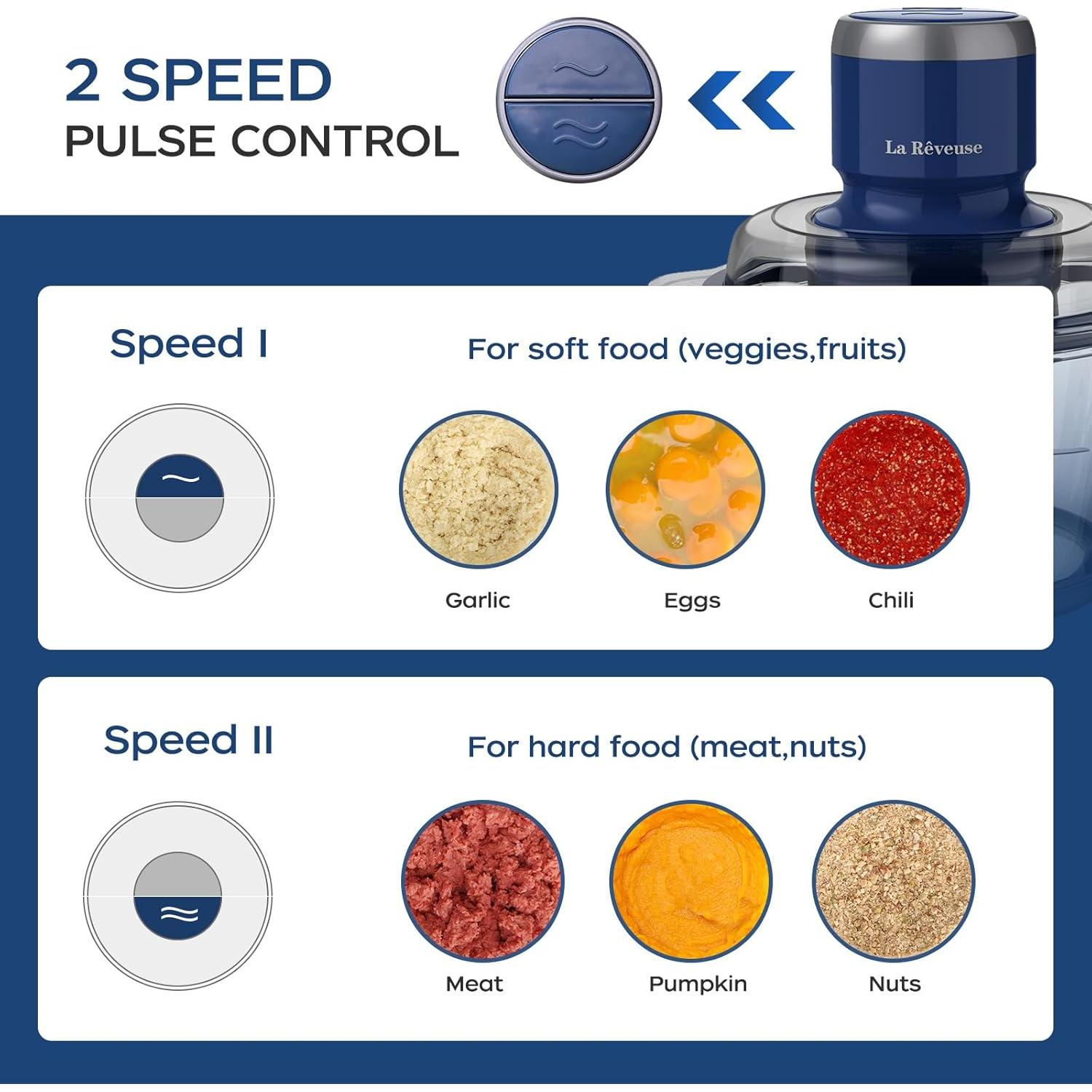 Procesador de Alimentos La Reveuse 300W, 7 Tazas, Azul