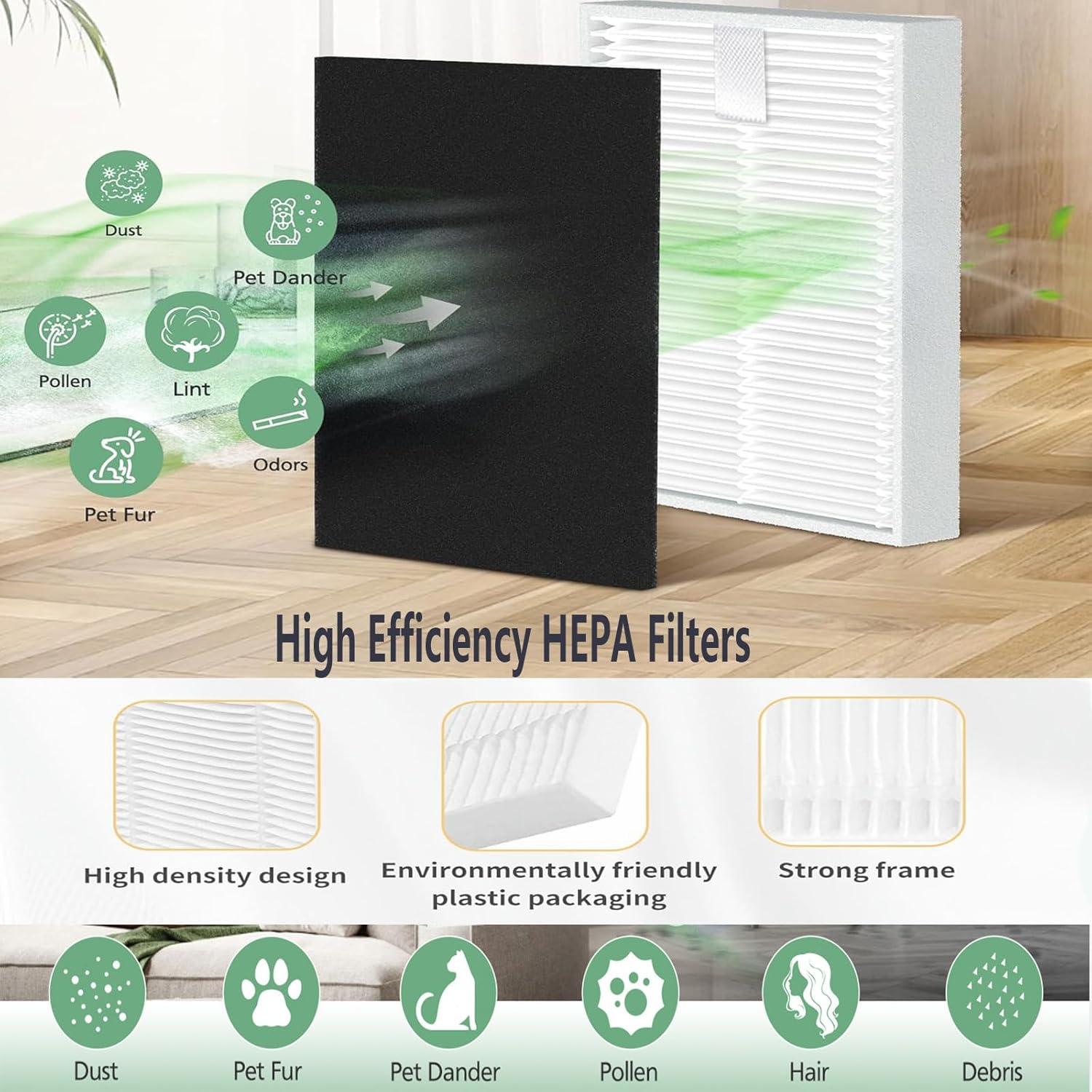 Piezas de Repuesto DovLazm para Robot Aspirador Eufy L60/L50 - 1 Cepillo Rodante, 4 Filtros y 4 Cepillos Laterales