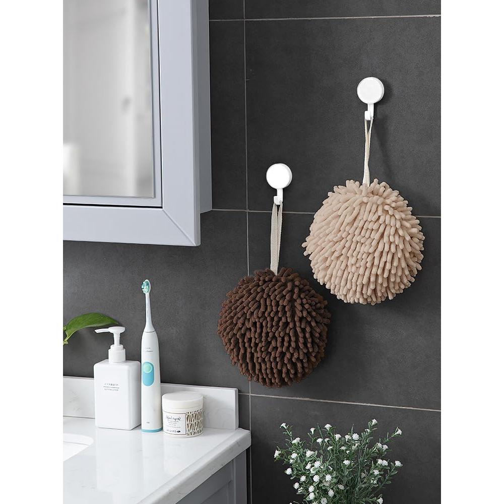 Toallas de Mano Sophie & Panda - Juego de 2 Crema y Marrón