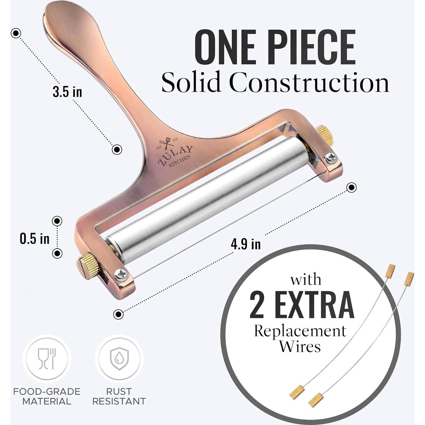 Cortador de Queso Zulay Ajustable con Alambre - Cobre