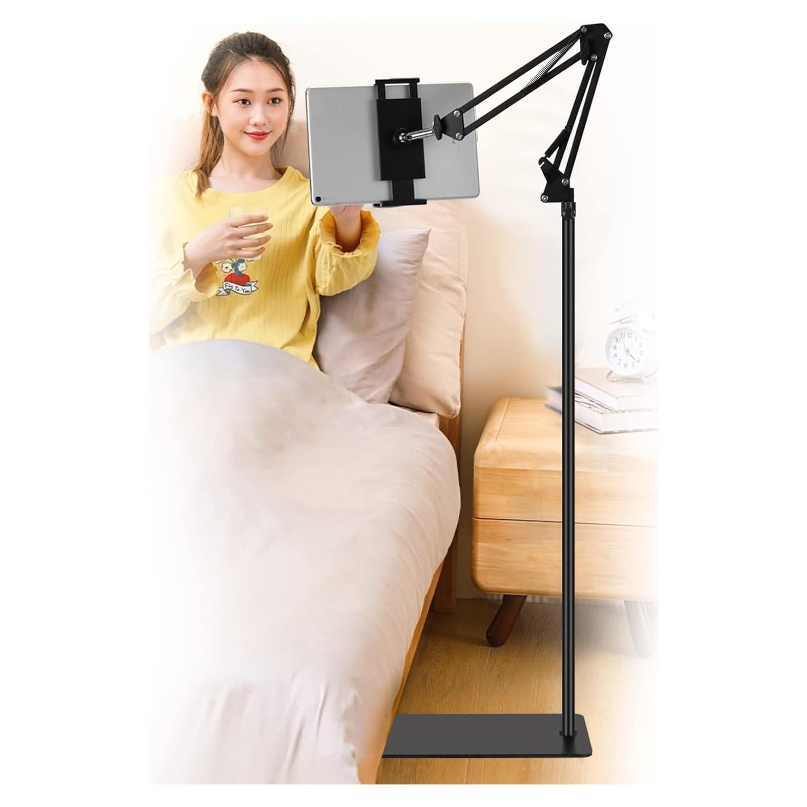 Soporte de Piso Ajustable para Tablet SAMHOUSING 4.7-13" Negro